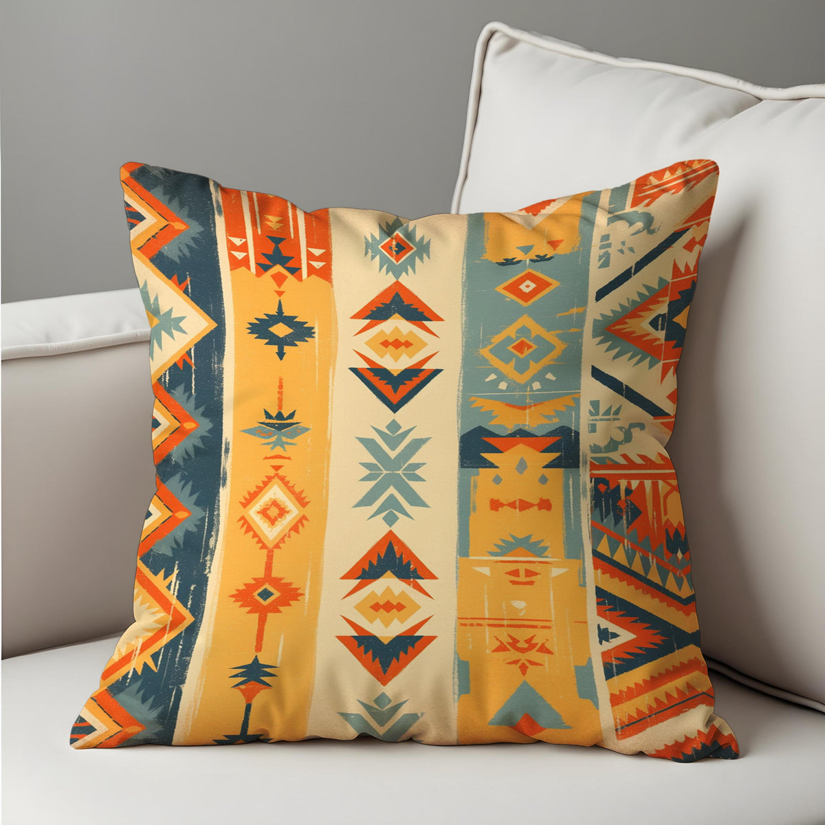 Southwestern Cushion Cover, Aztec Throw Pillow Case