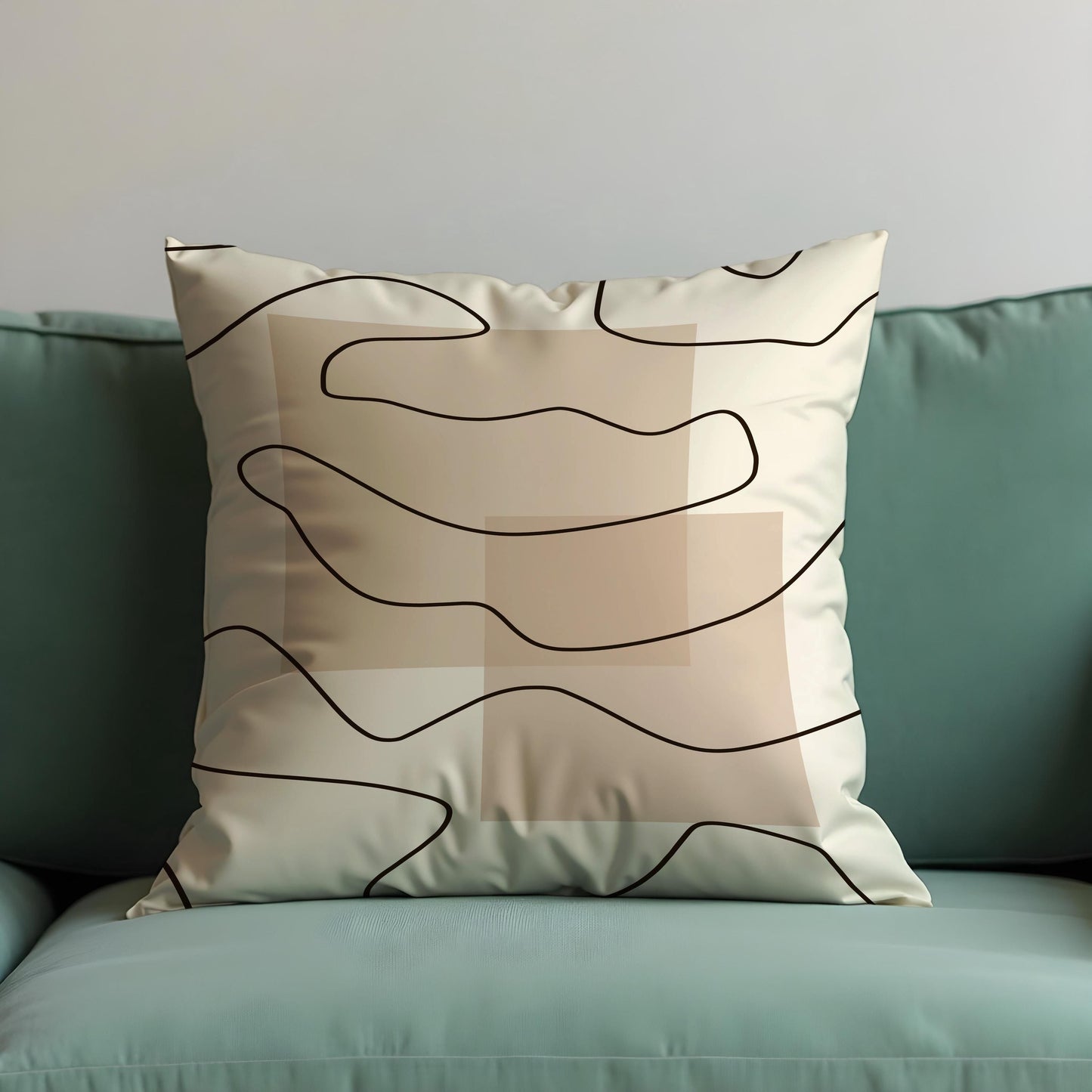 Minimalist Abstract Line Cushion Cover, Modern Throw Pillow Cover