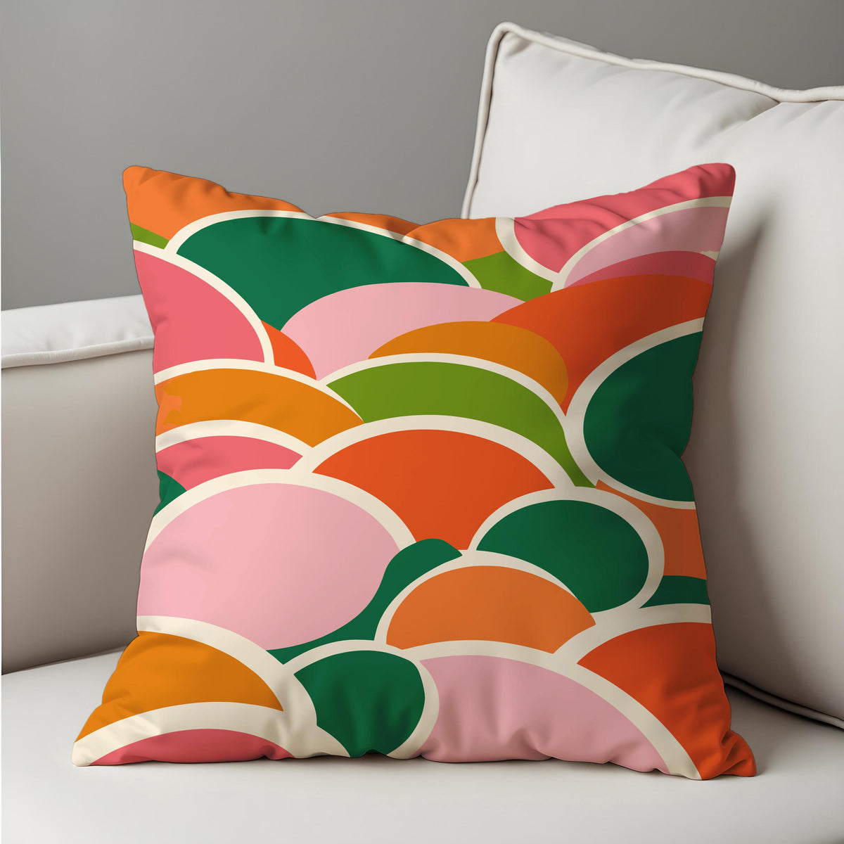 Abstract Arch Cushion Cover, Mid Century Pillow Case
