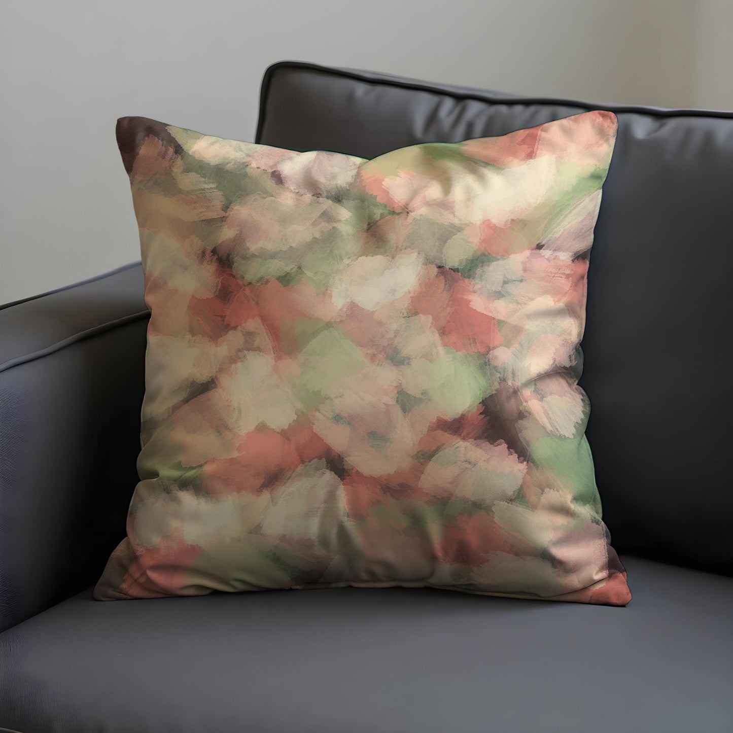 Earth Tone Watercolor Cushion Cover, Soft Abstract Brushstroke Pillow Cover