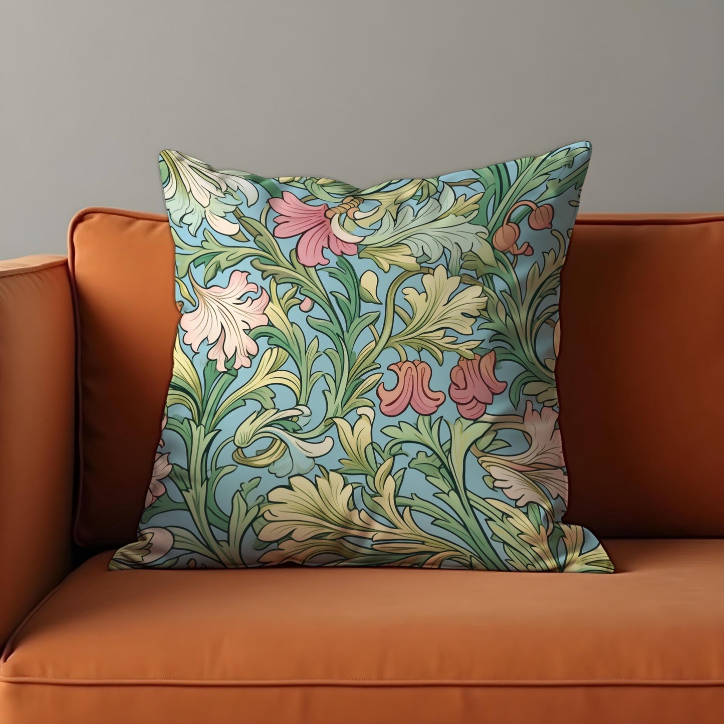 Classic Floral Cushion Cover, Farmhouse Decorative Pillow Cover