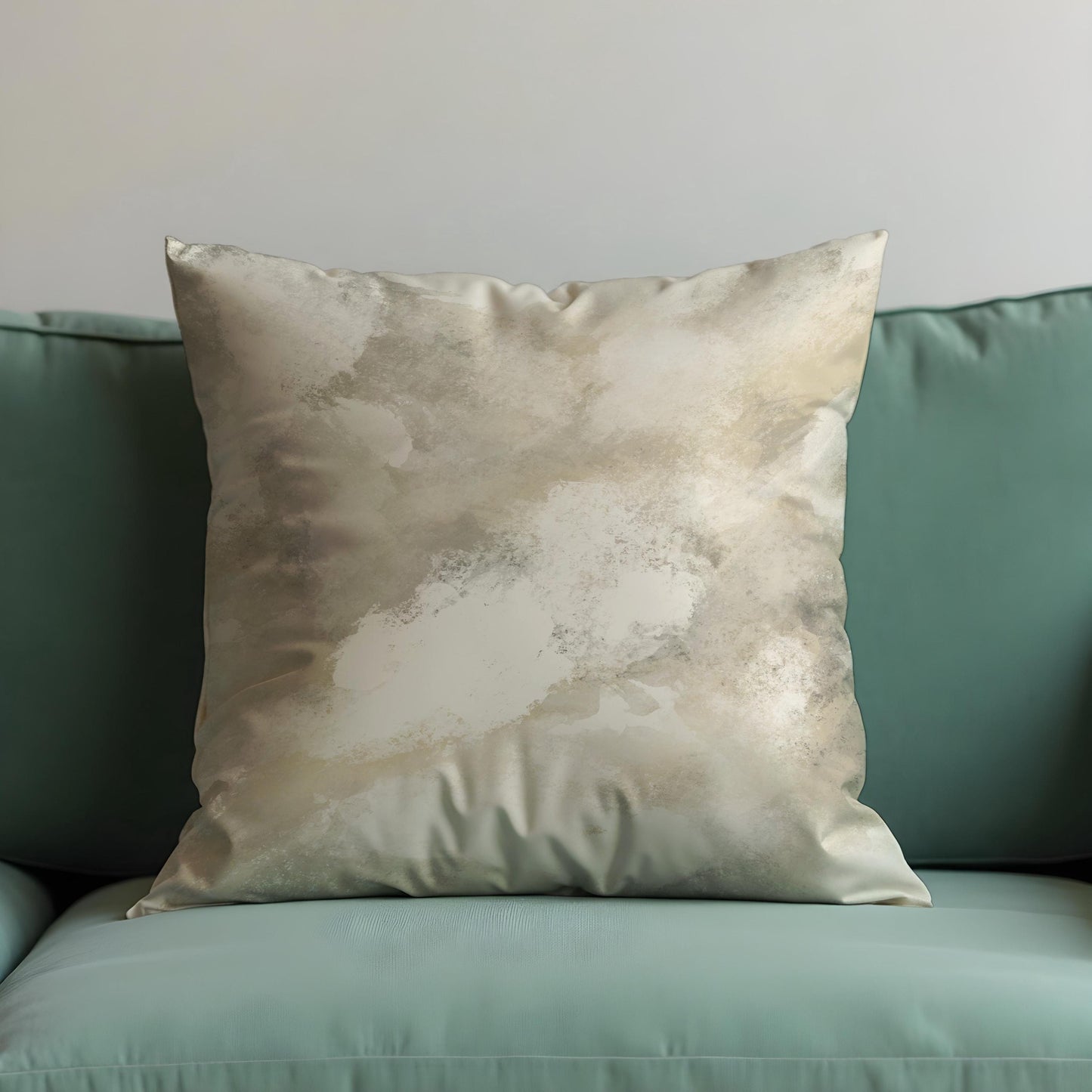 Neutral Beige Watercolor Cushion Cover, Minimalist Abstract Pillow Case