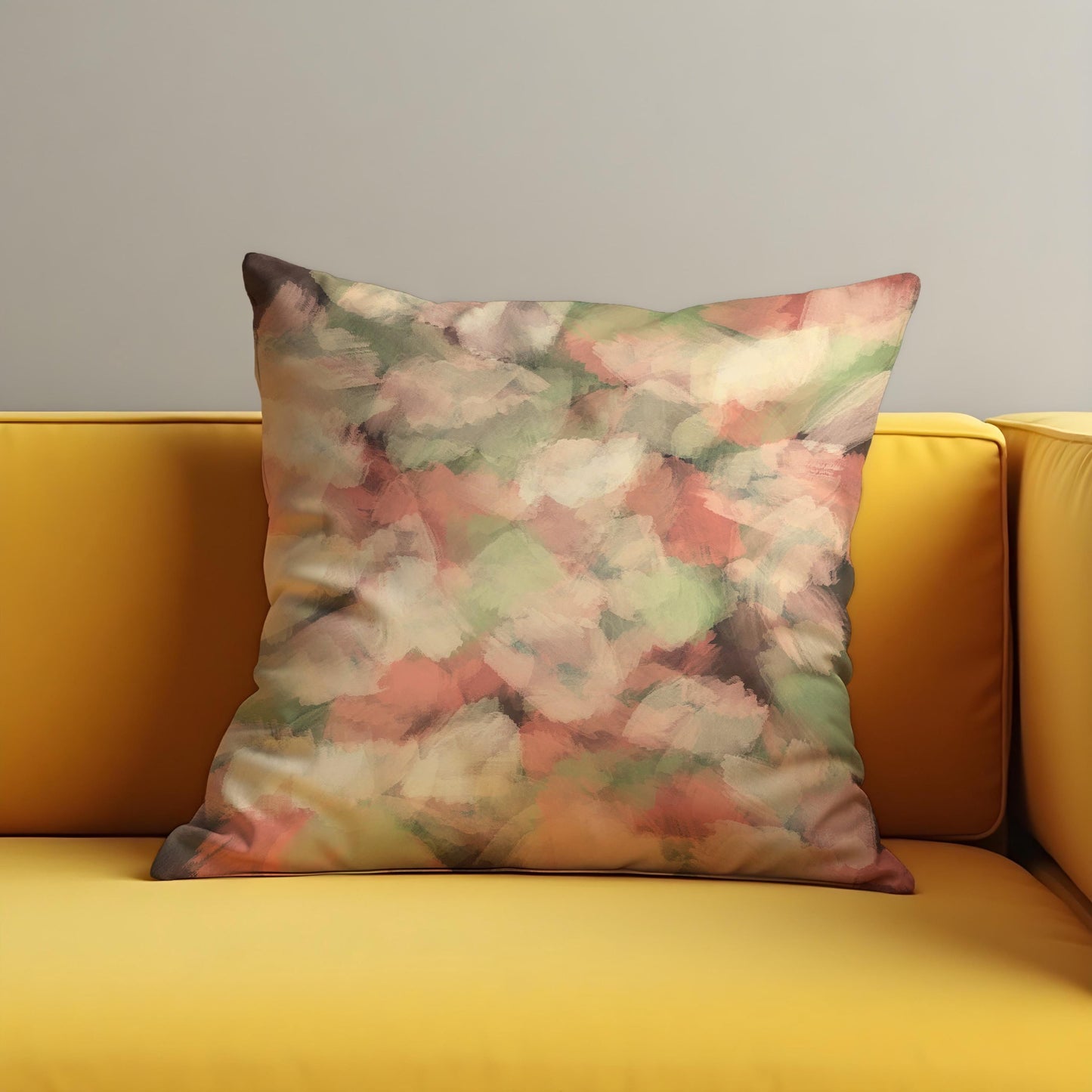 Earth Tone Watercolor Cushion Cover, Soft Abstract Brushstroke Pillow Cover