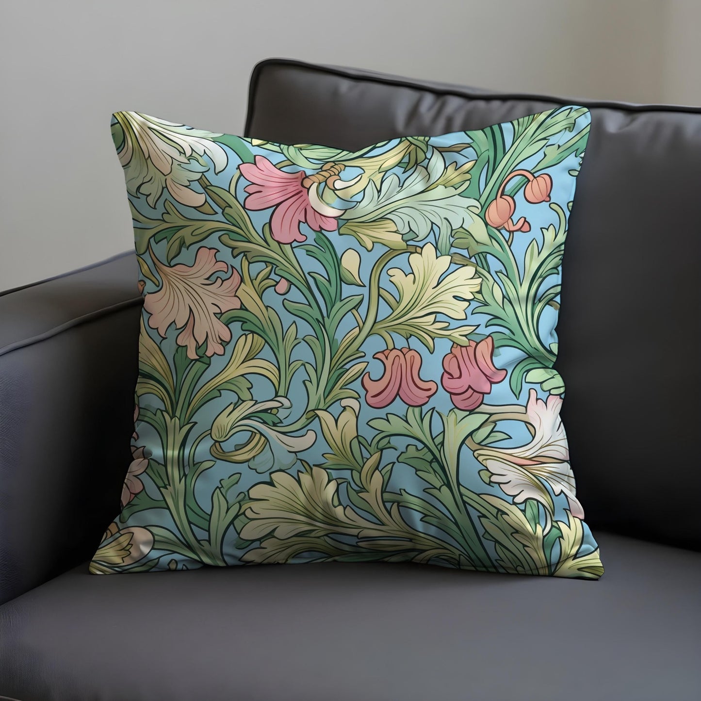Classic Floral Cushion Cover, Farmhouse Decorative Pillow Cover