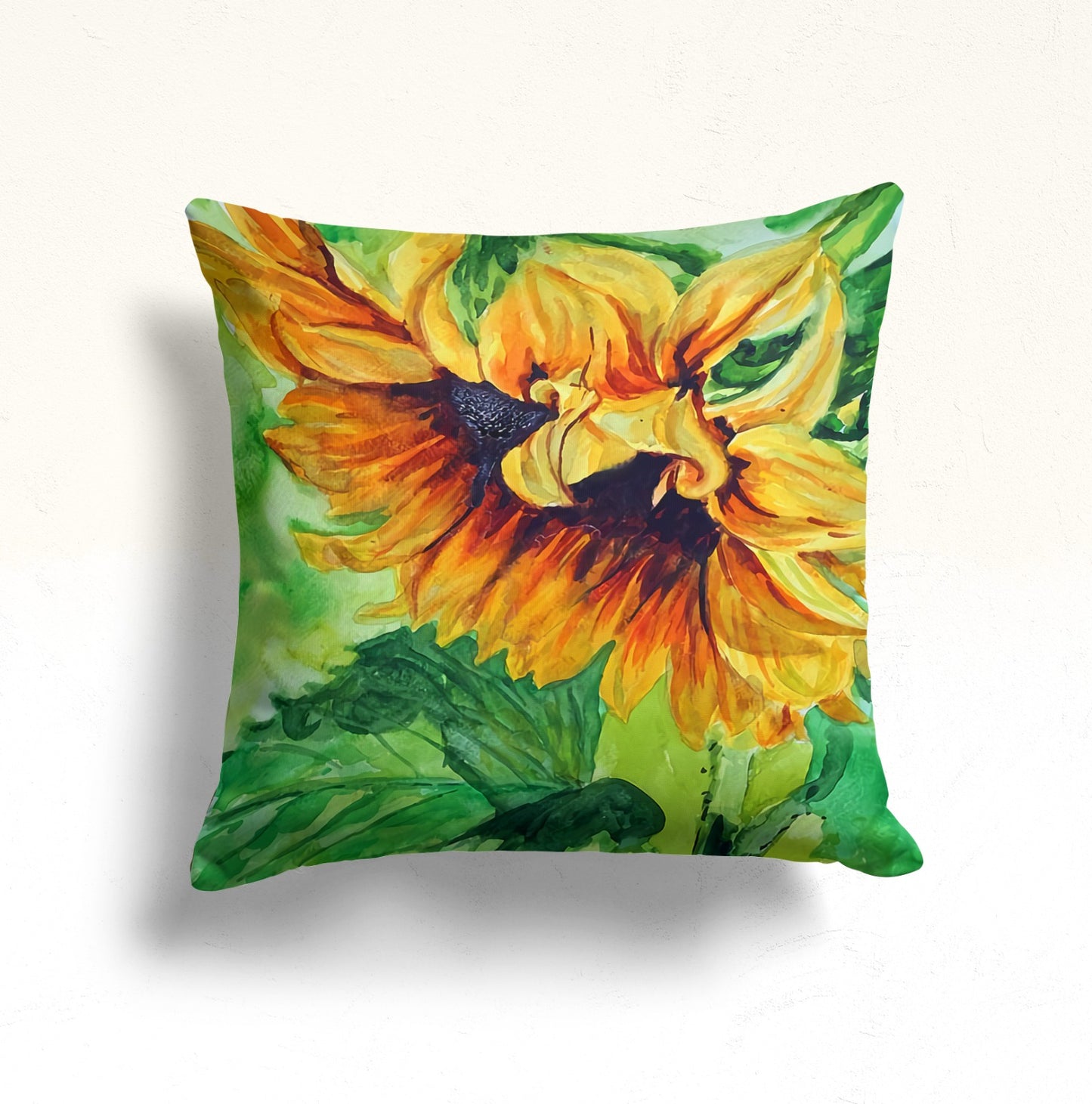 Sunflowers and Daisies Cushion Cover, Vibrant Nature Decor