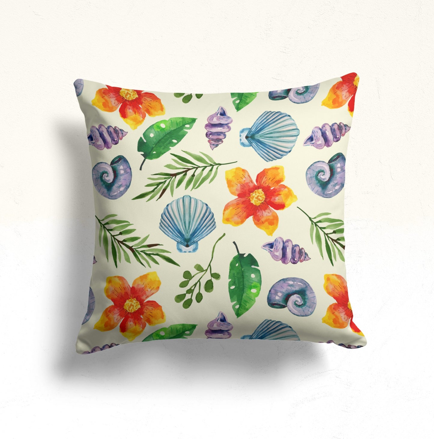 Summer House Palm Tree Colorful Cushion Cover