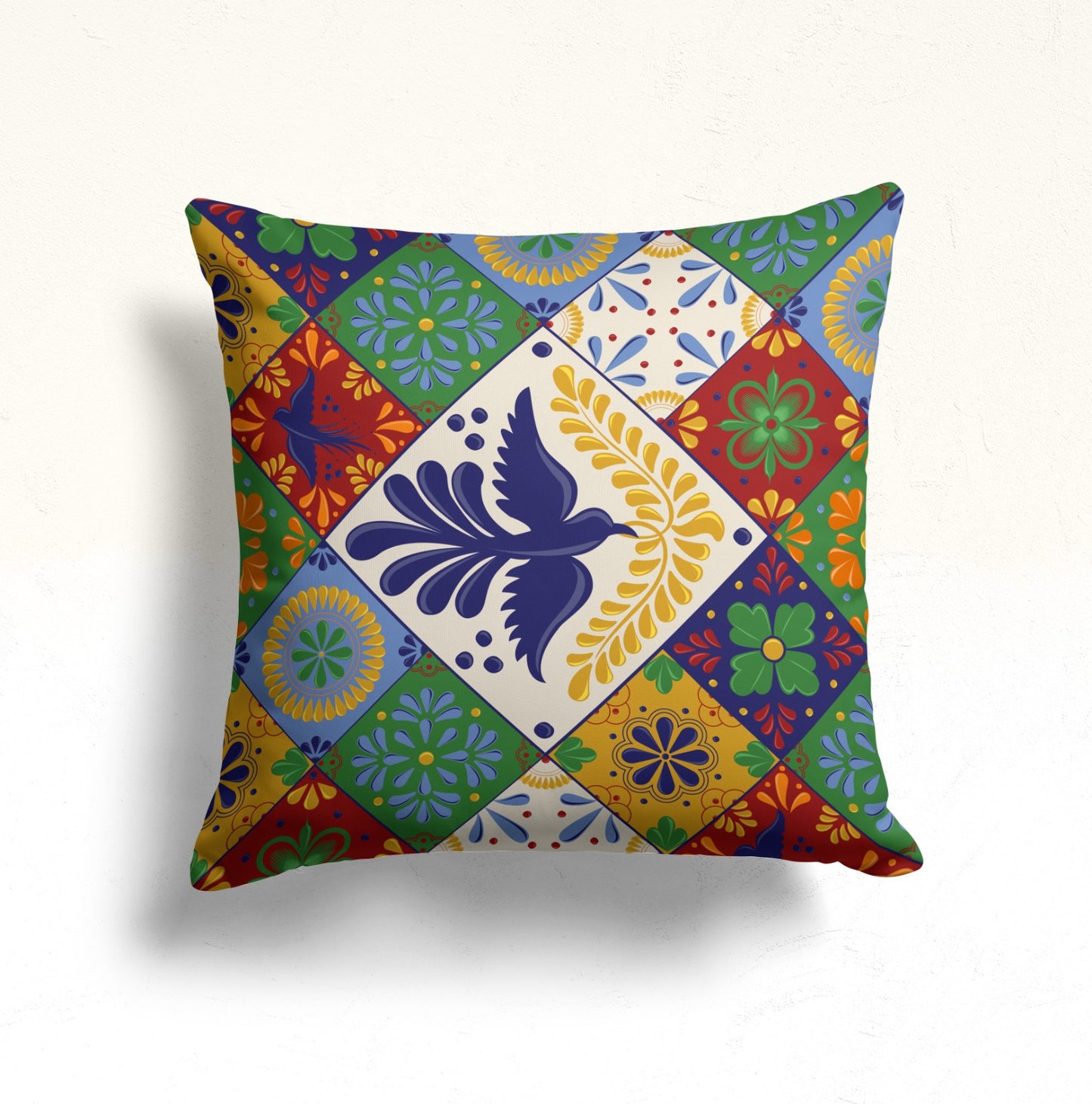 Mediterranean Blues, Andalusian Elegance Cushion Cover