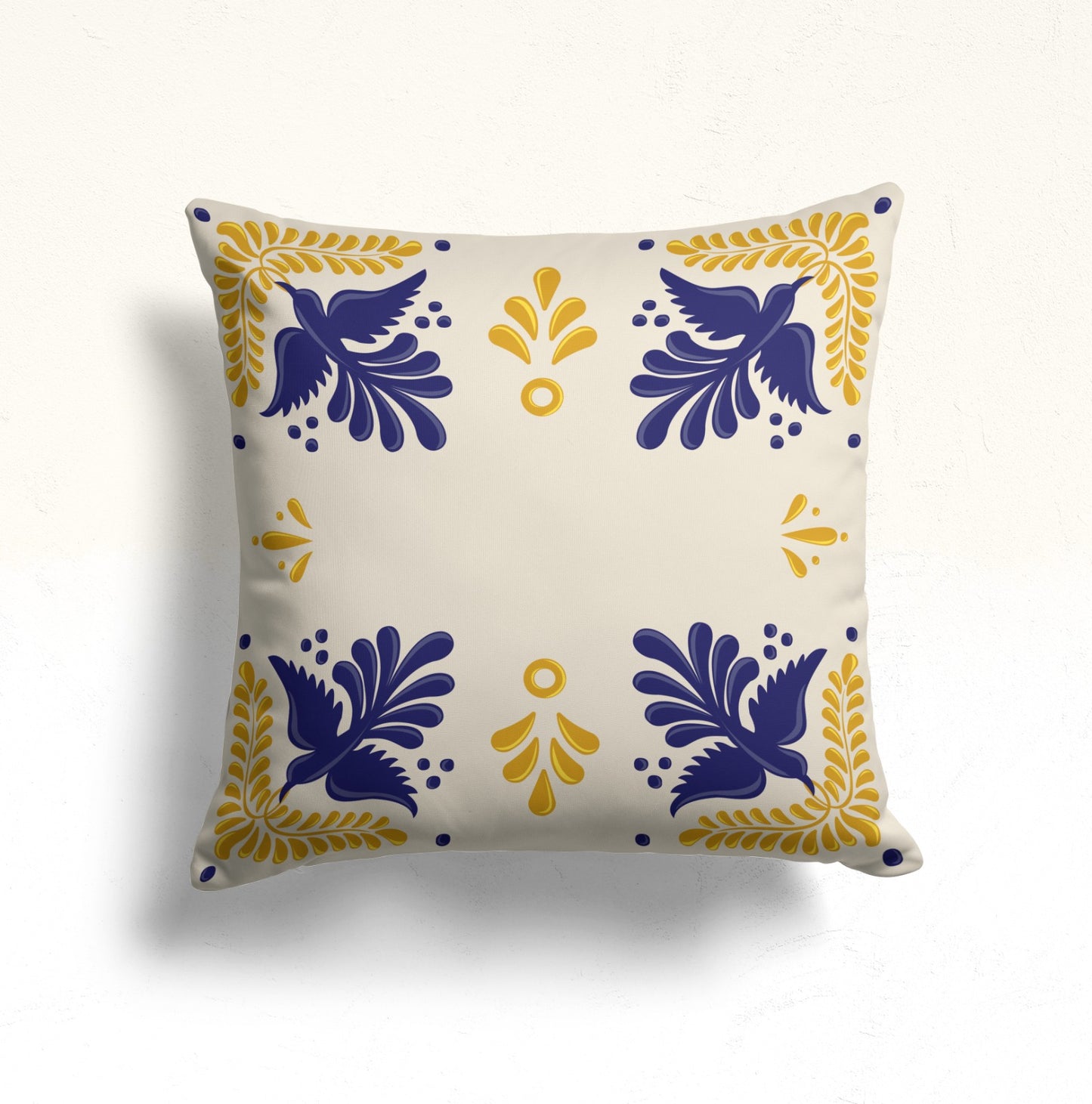 Mediterranean Blues, Andalusian Elegance Cushion Cover