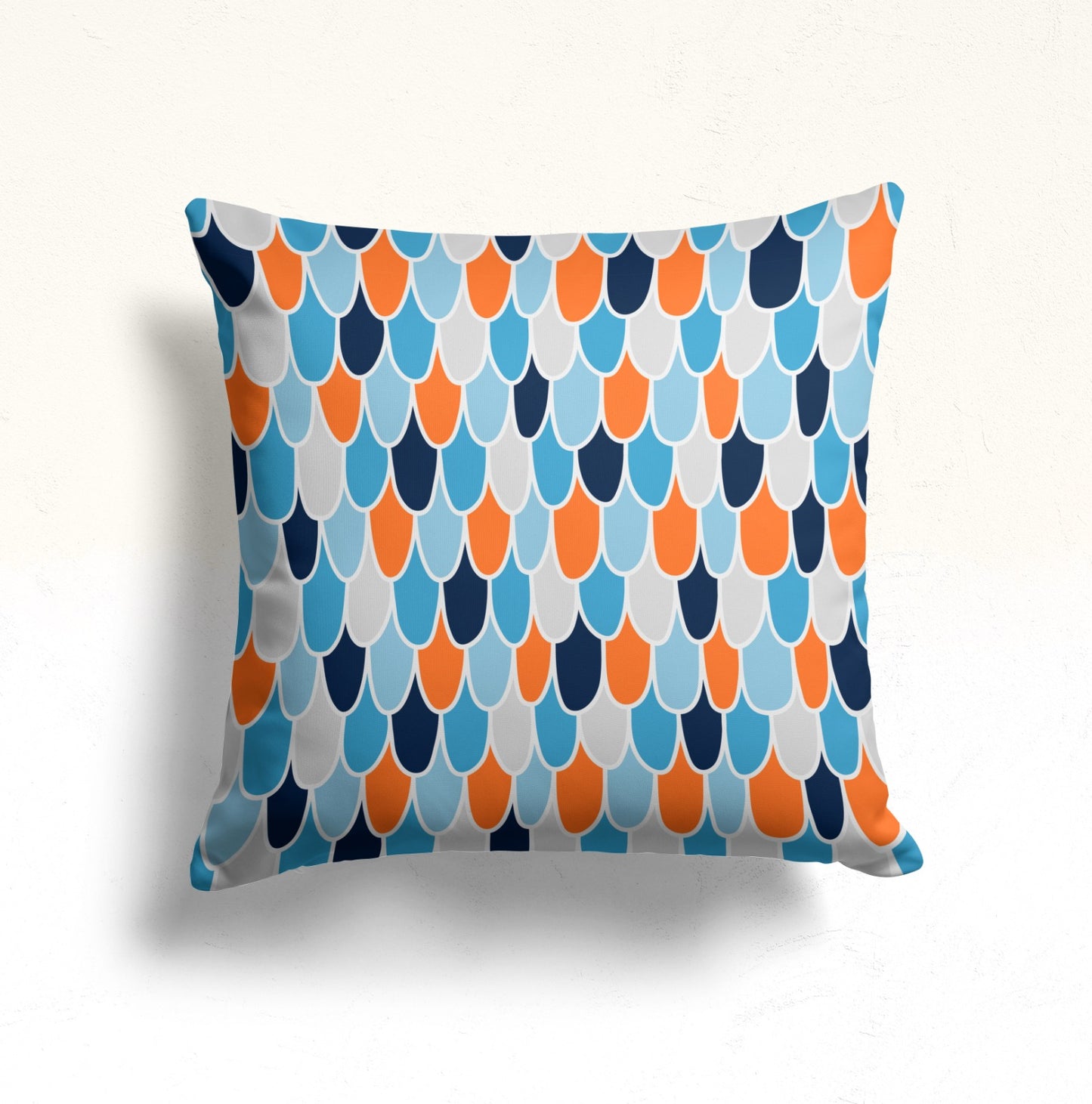 Modern Floral Striped Cushion Cover