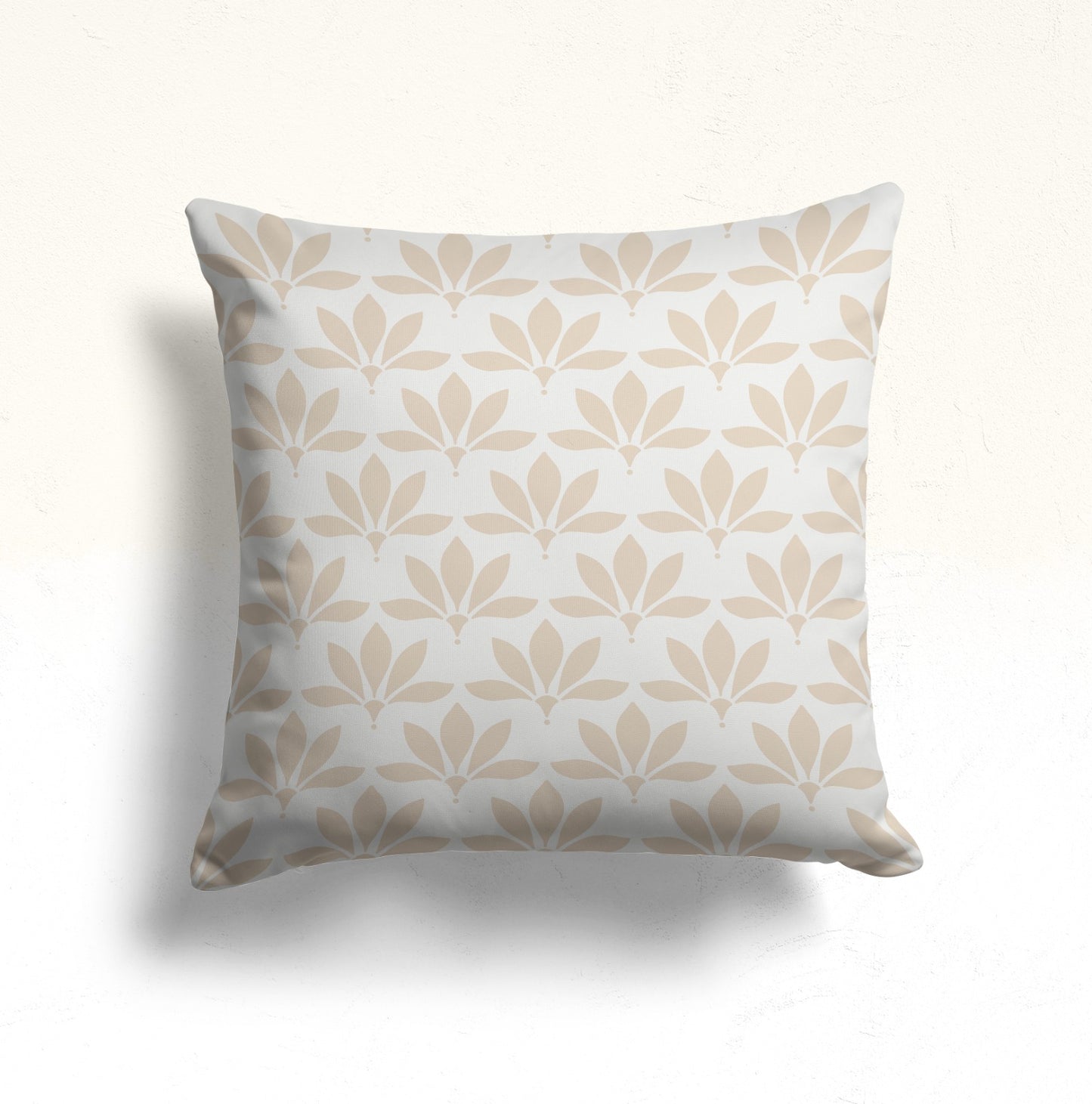 Floral and Bird Design Cushion Cover, Scandinavian Style