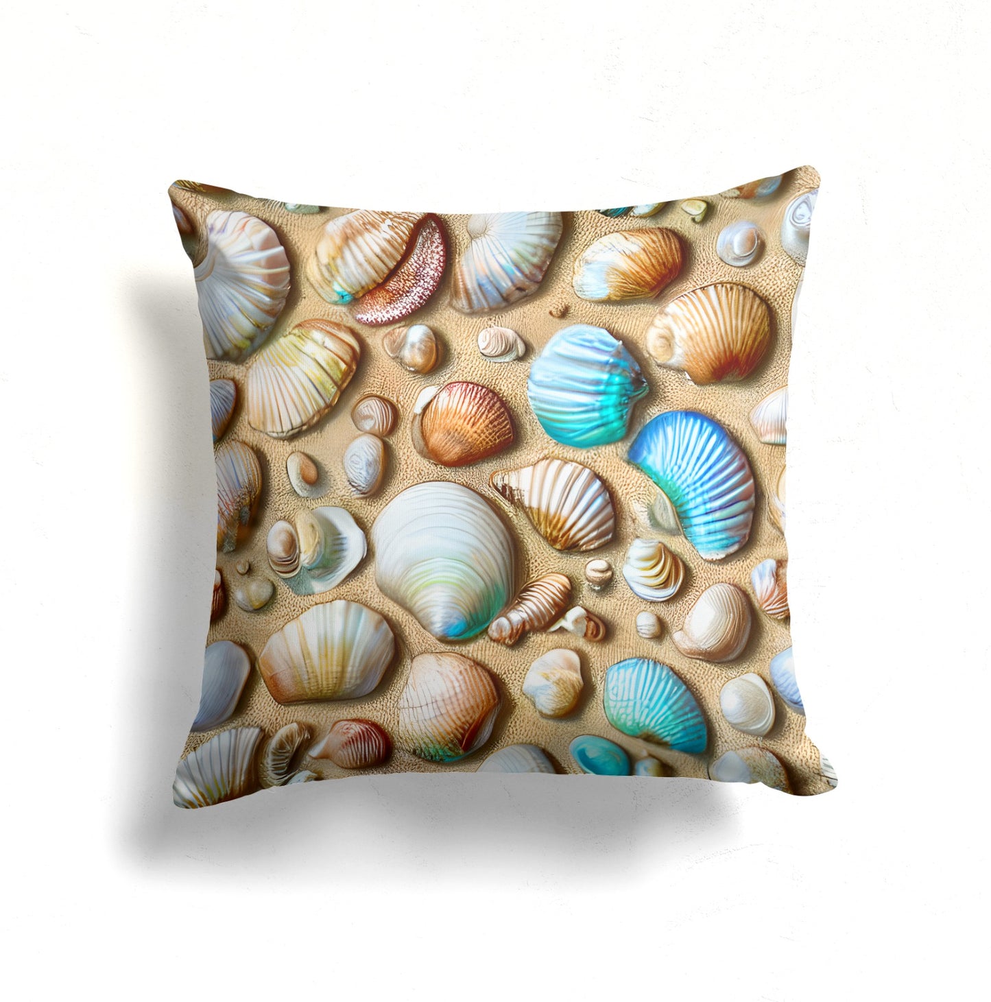 Tropical Sun and Palm Trees Design, Vintage Island Cushion Cover