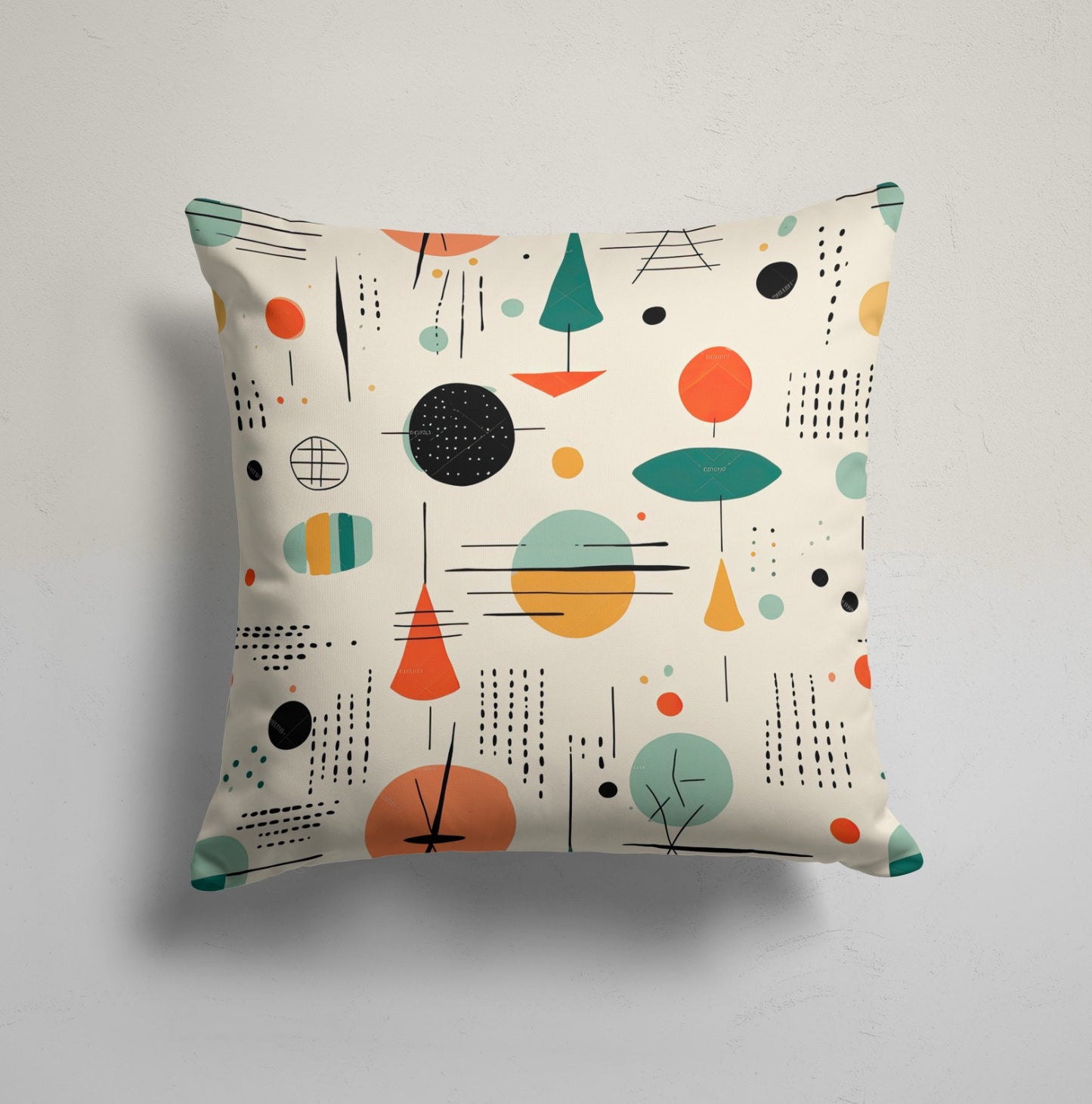Mid-Century Inspired Abstract, Retro Geometric Vases