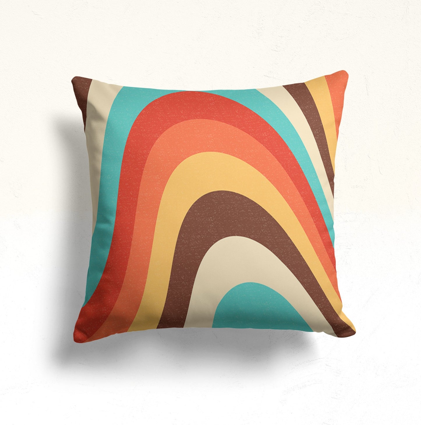Mid-Century, Retro, Geometric Cushion Cover, Bold Stripe Art