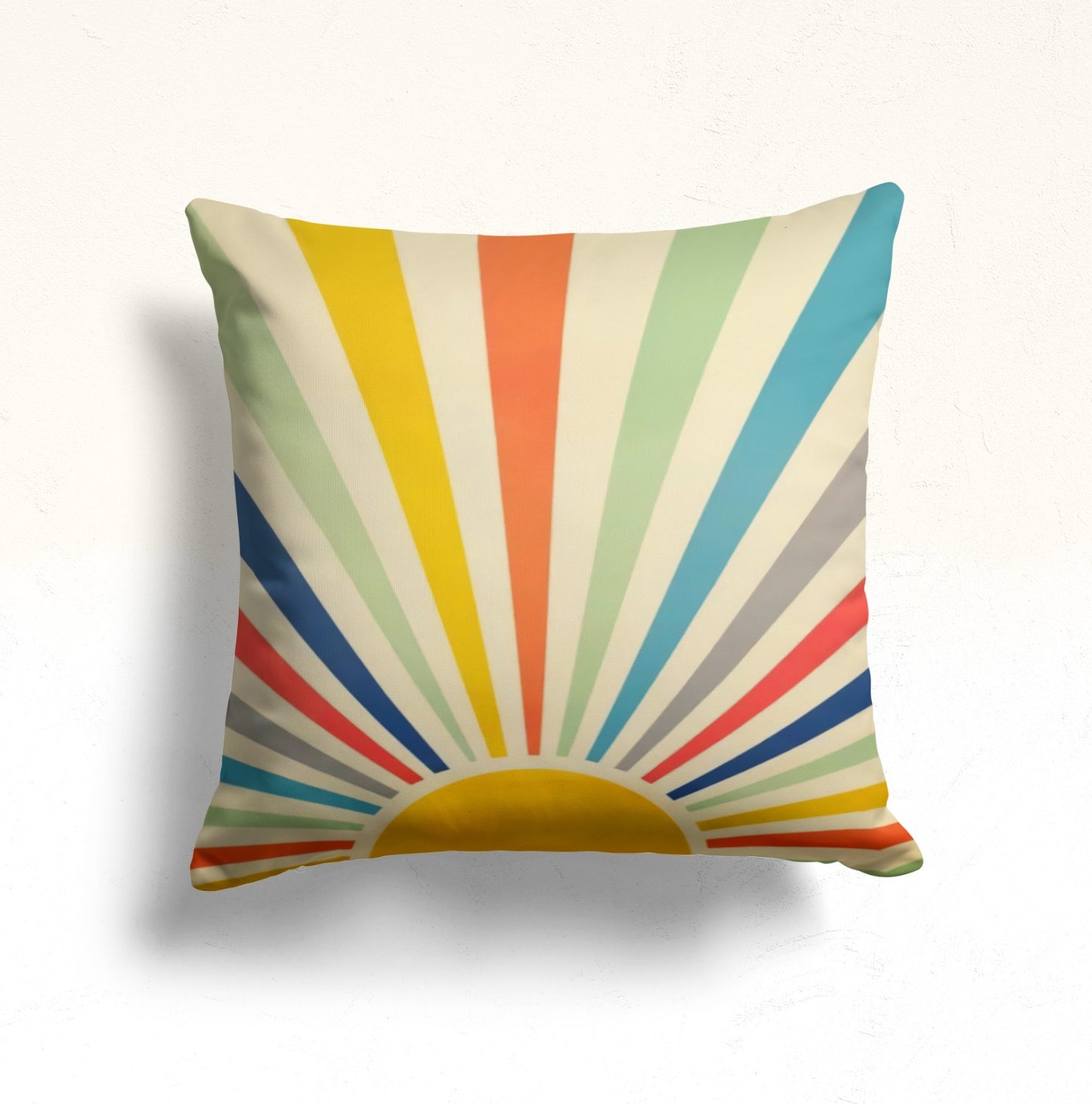 Vintage Checkered Pattern Cushion Cover, Retro Floral Squares