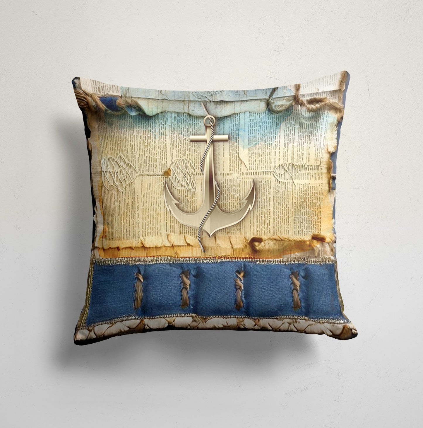 Crab Sea Life Fish&Turtle Cushion Cover