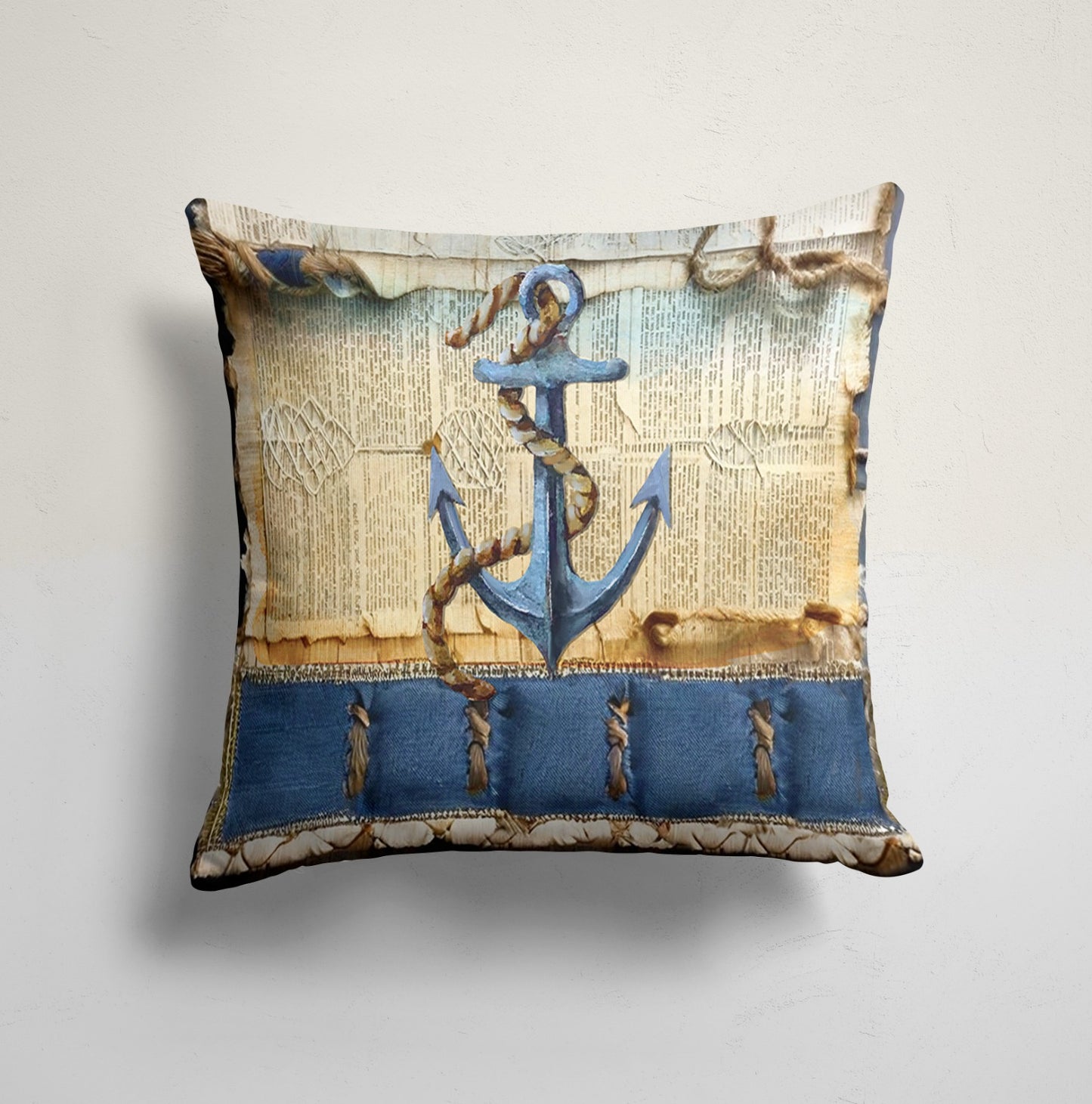 Crab Sea Life Fish&Turtle Cushion Cover