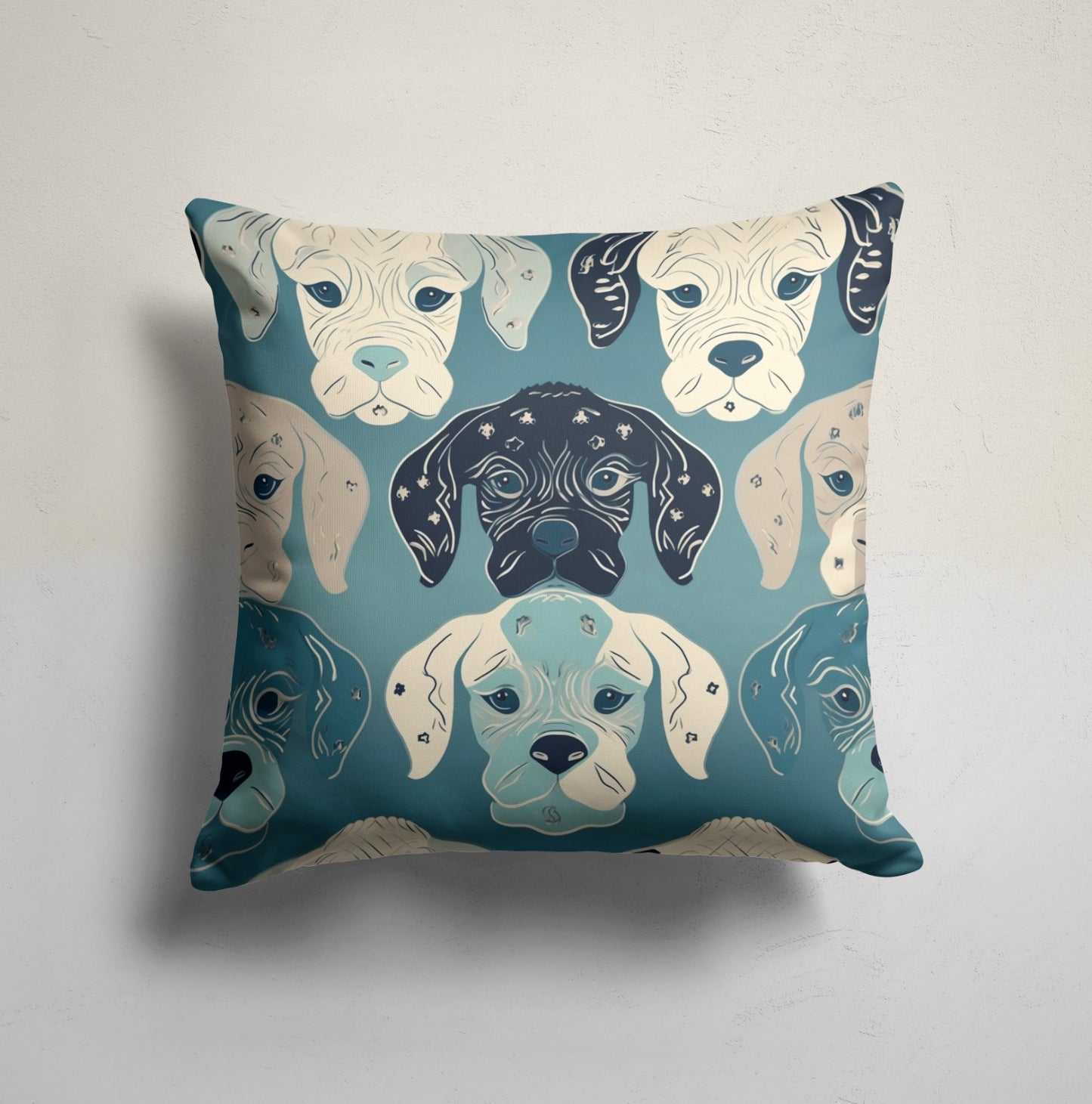 Cute Cat & Dog Animal Cushion Cover