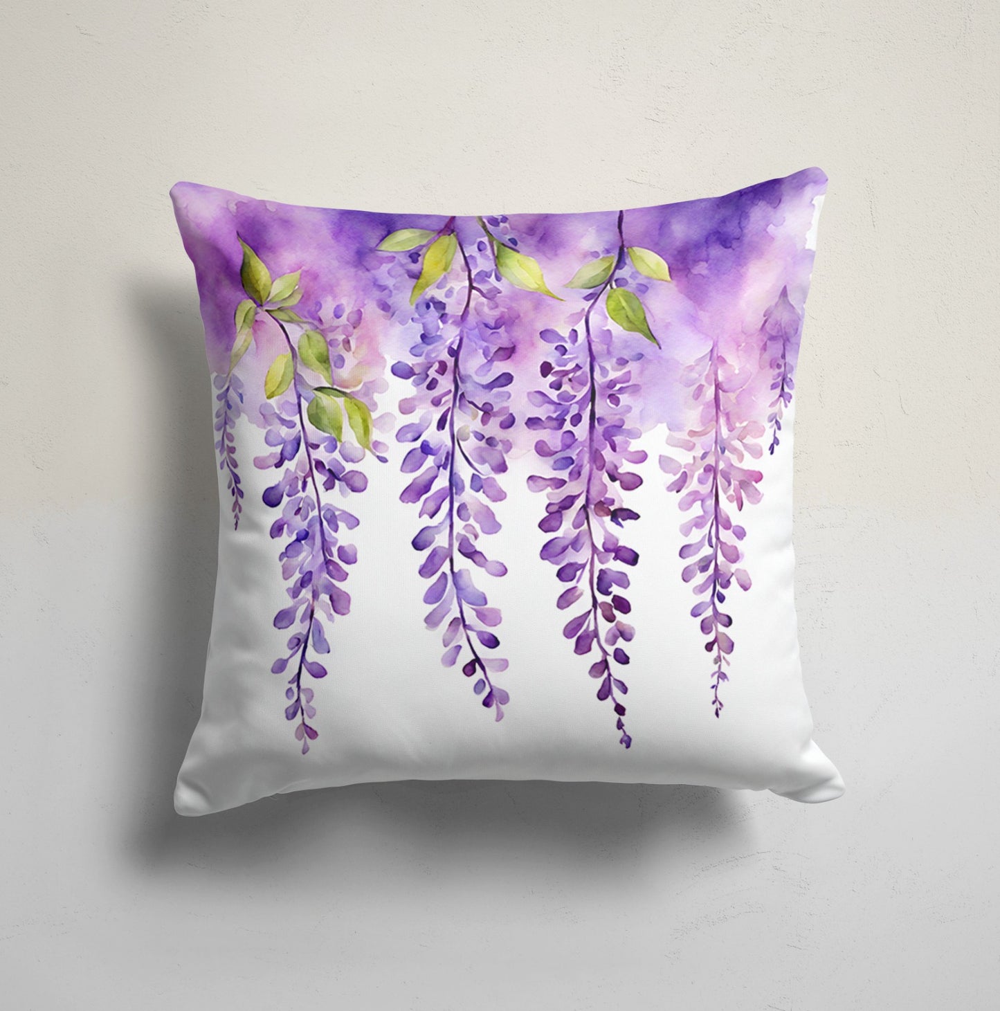 Lavender Bouquet Cushion Cover, Floral Pattern, Farmhouse