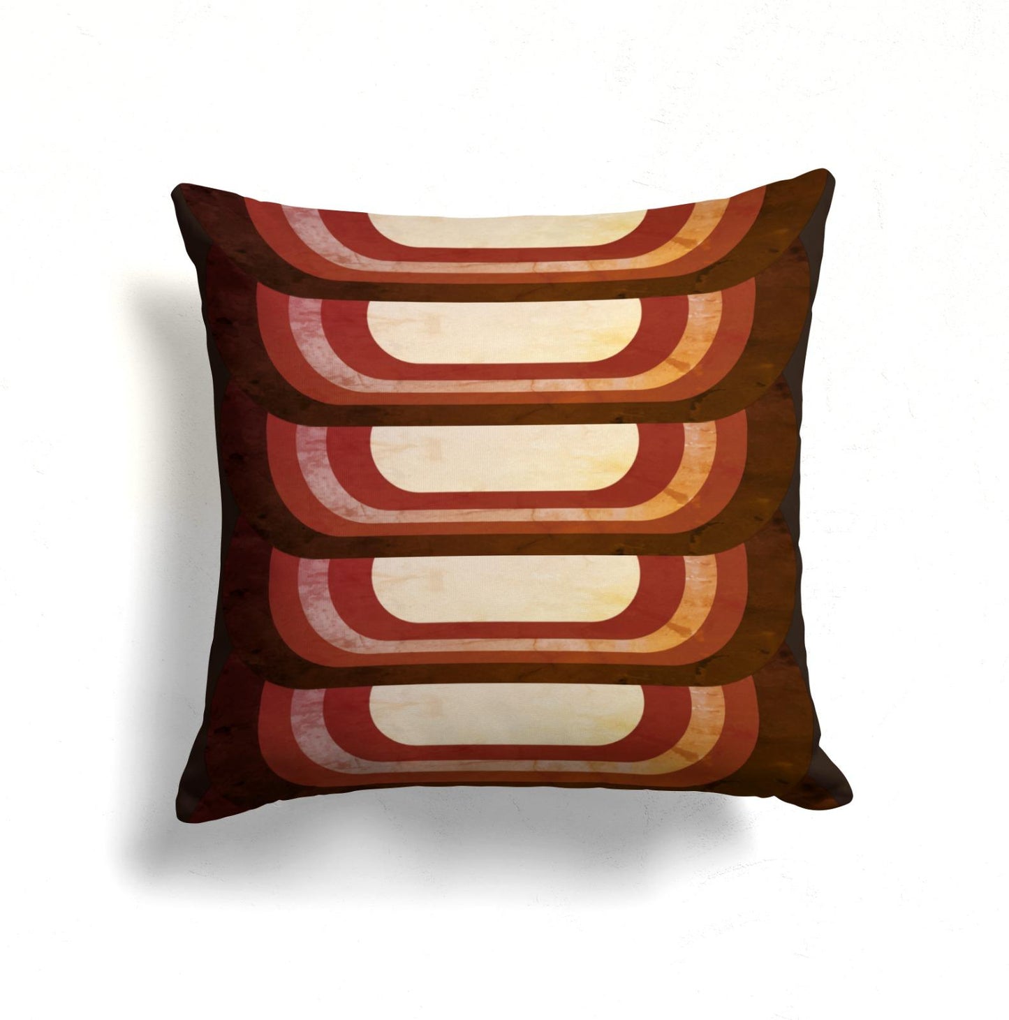 Mid-Century, Retro, Geometric Cushion Cover, Bold Stripe Art