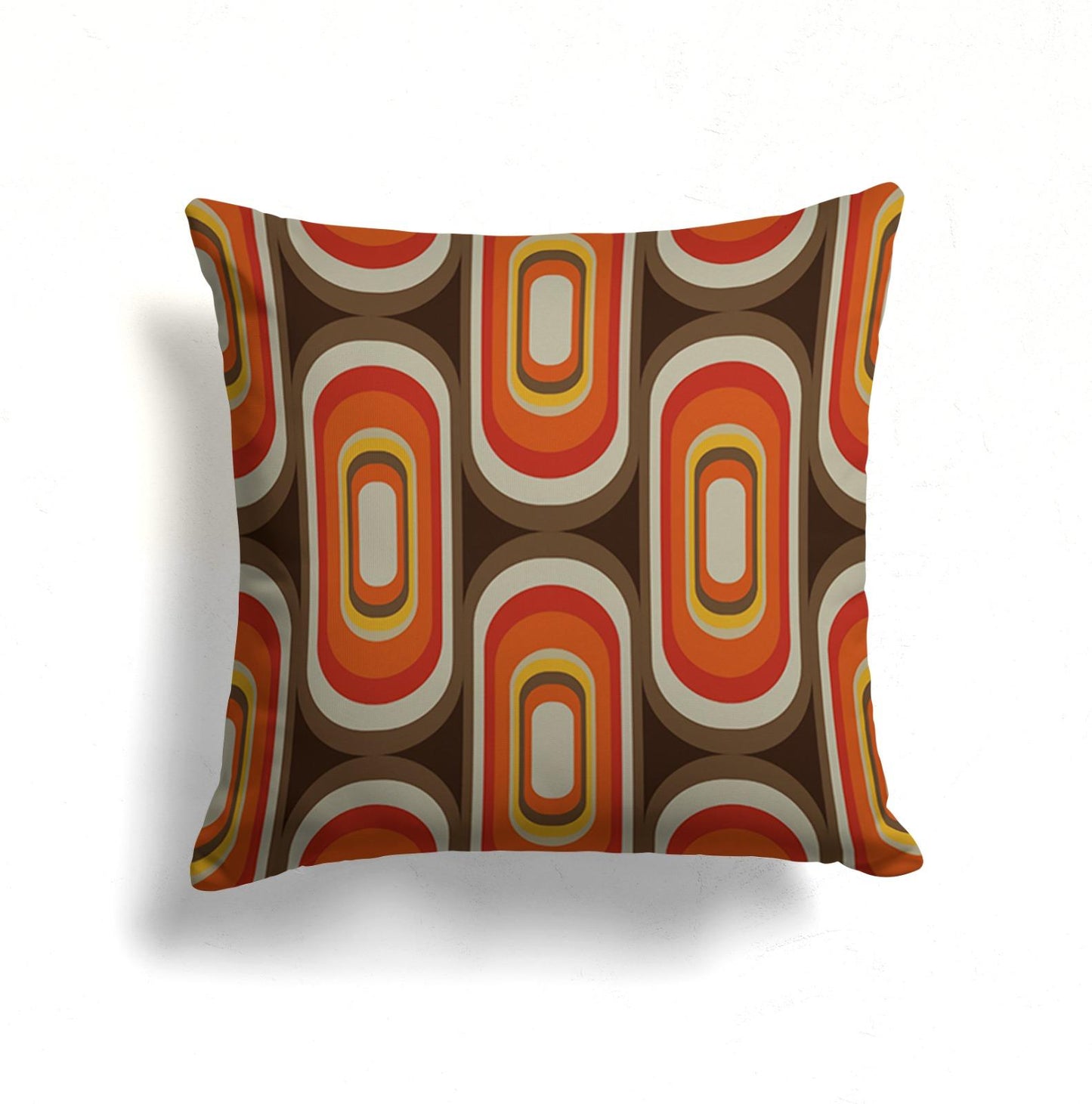 Mid-Century, Retro, Geometric Cushion Cover, Bold Stripe Art