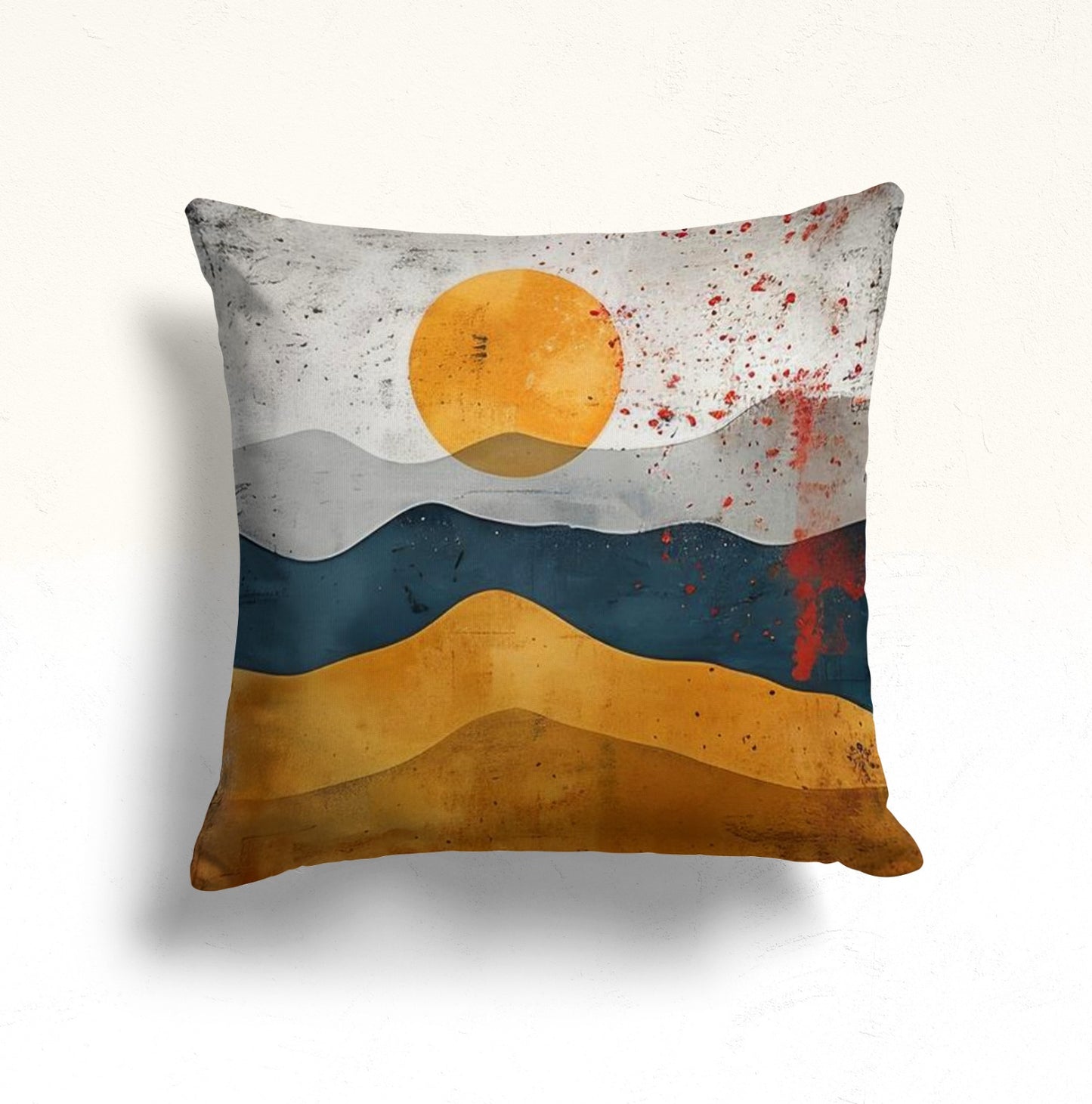 Sunset Forest Cushion Cover, Golden Autumn Tree