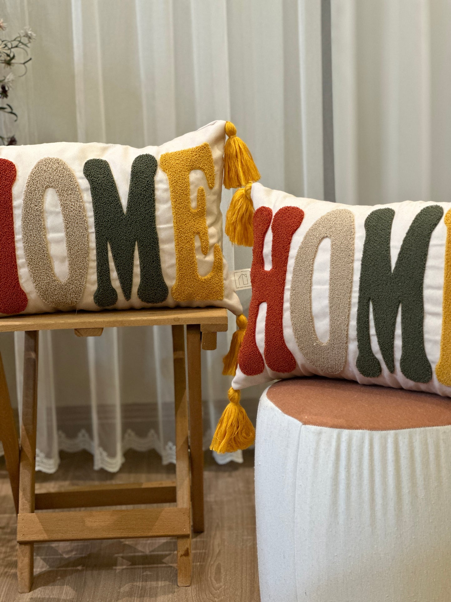 Home Embroidered Needle Punch Cushion Cover