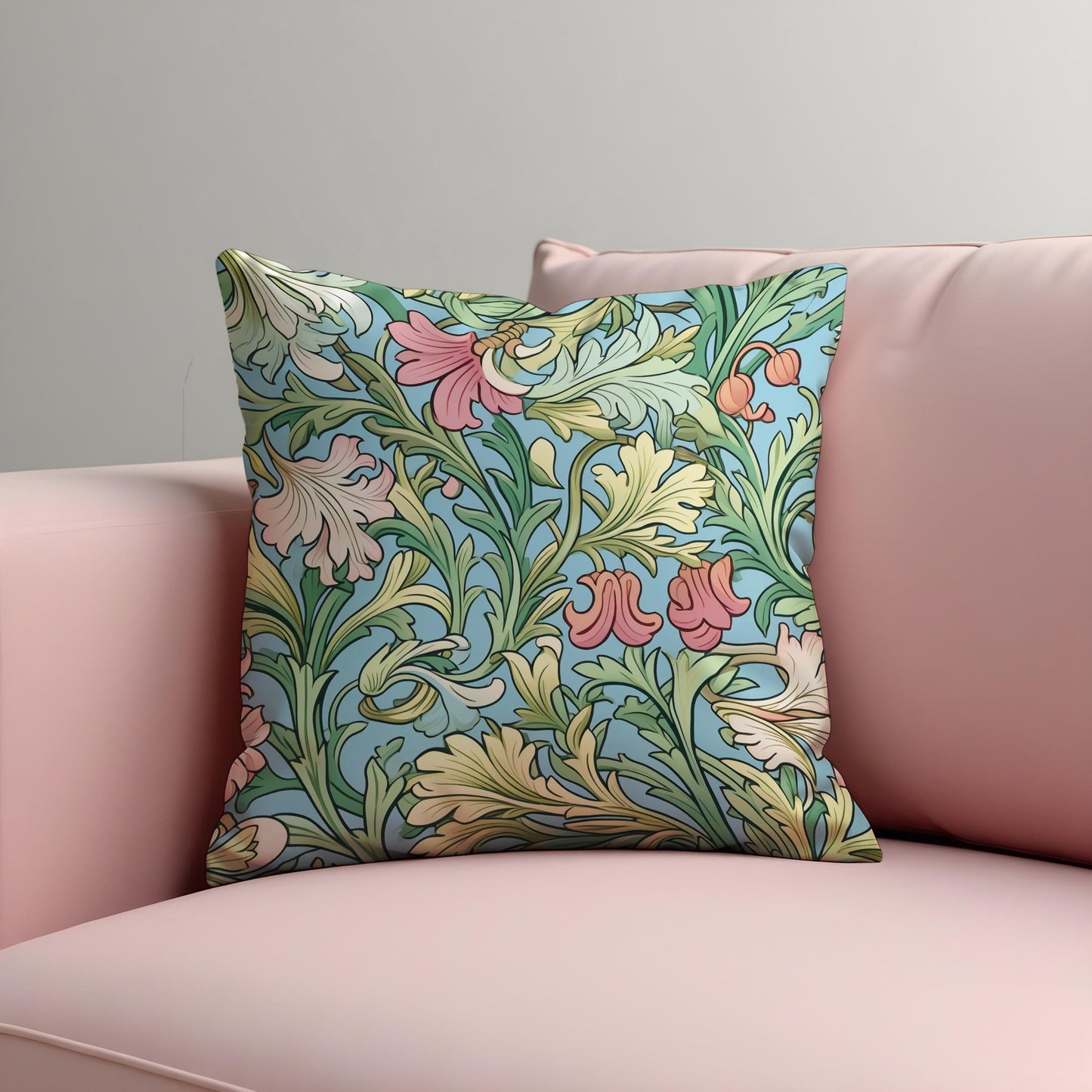 Classic Floral Cushion Cover, Farmhouse Decorative Pillow Cover