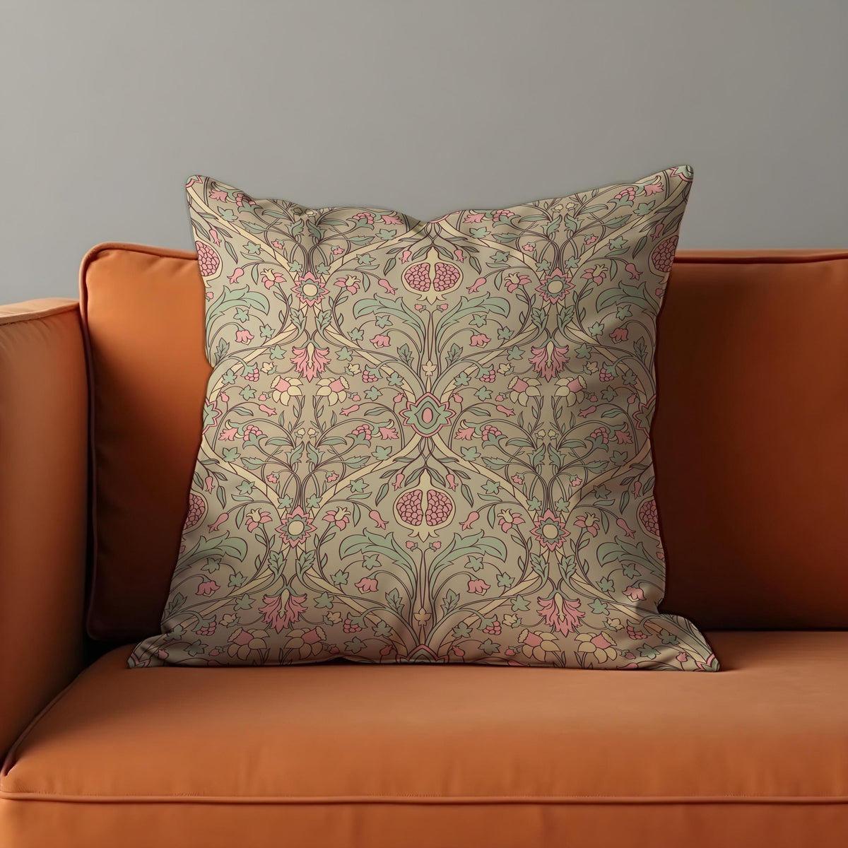 Farmhouse Floral Cushion Cover, Classic Flower Throw Pillow Case