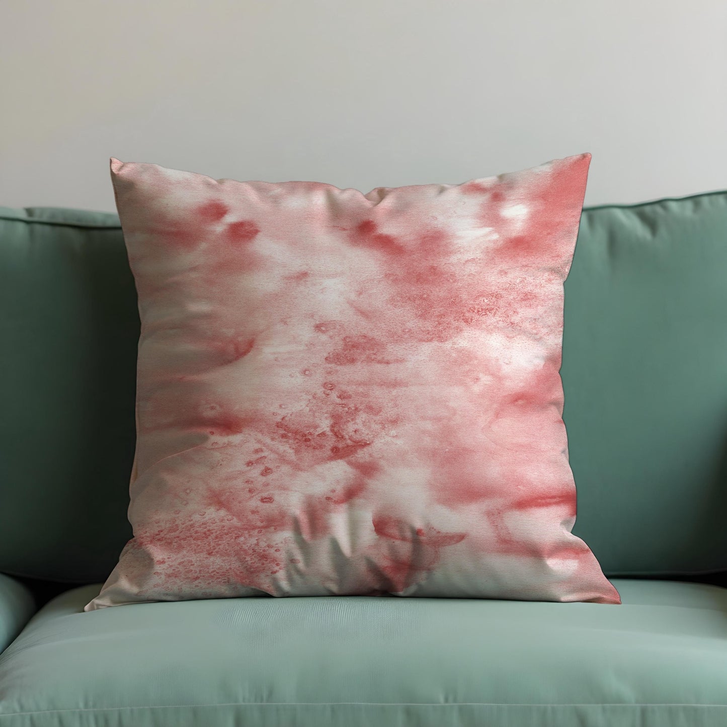 Blush Pink Cushion Cover, Soft Watercolor Marble Texture Pillow Case