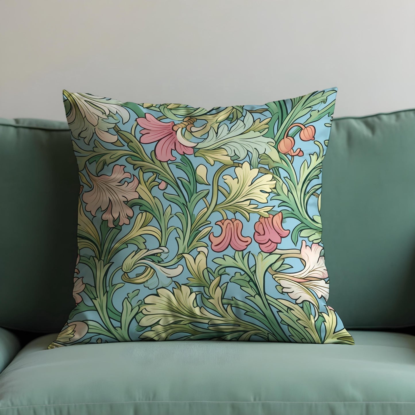 Classic Floral Cushion Cover, Farmhouse Decorative Pillow Cover