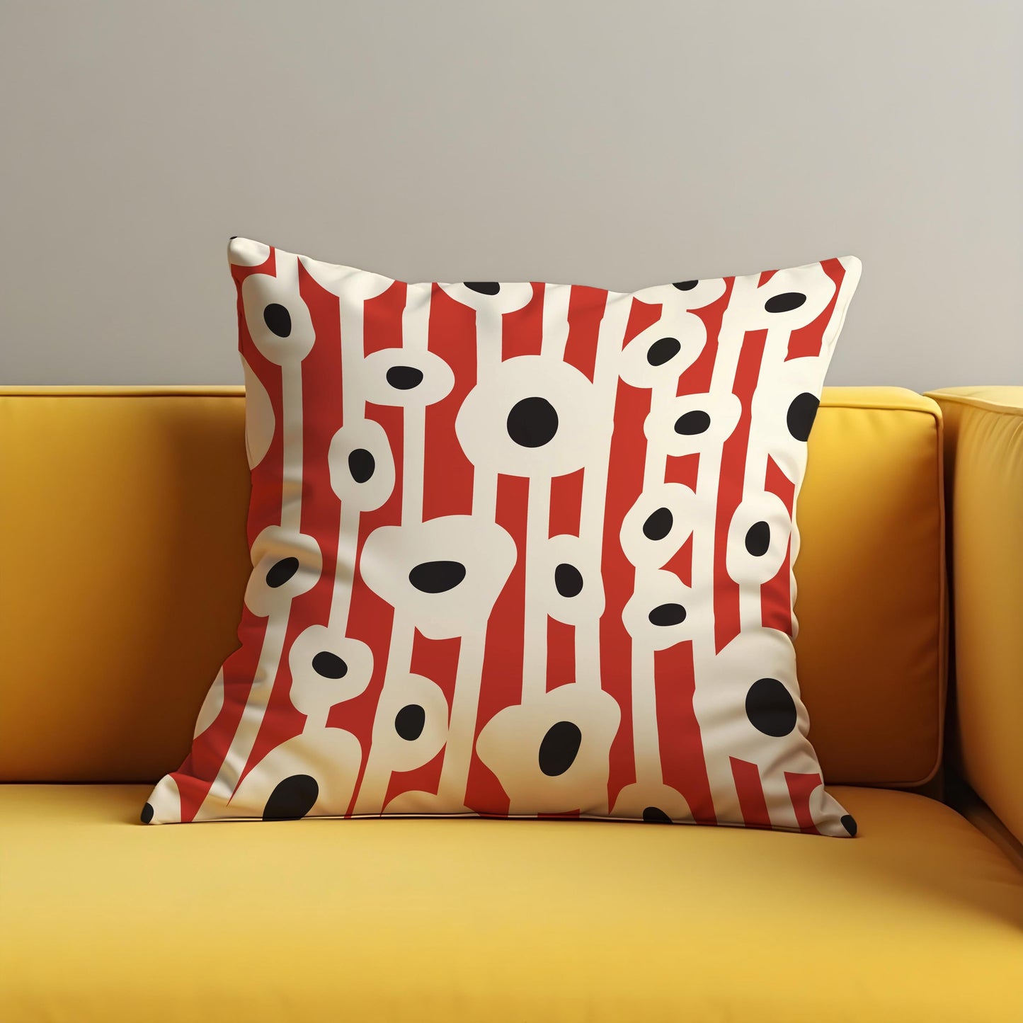Retro Pop Art Cushion Cover, Graphic Throw Pillow Cover