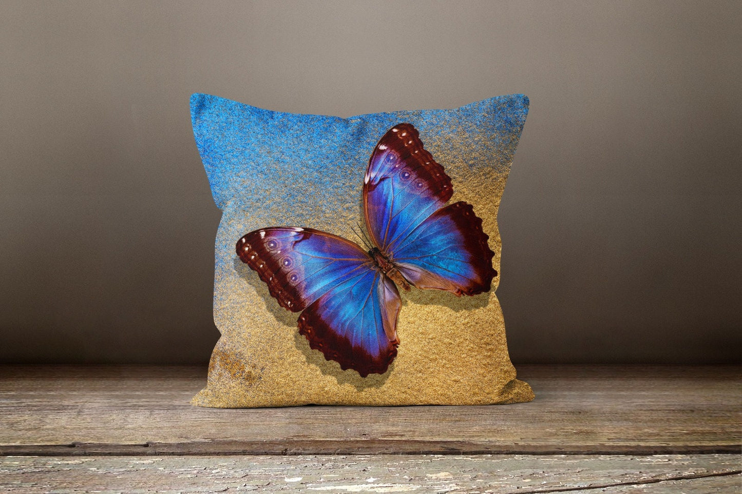 Floral Butterfly Magic Hat Cushion Cover, Bright Spring Decor