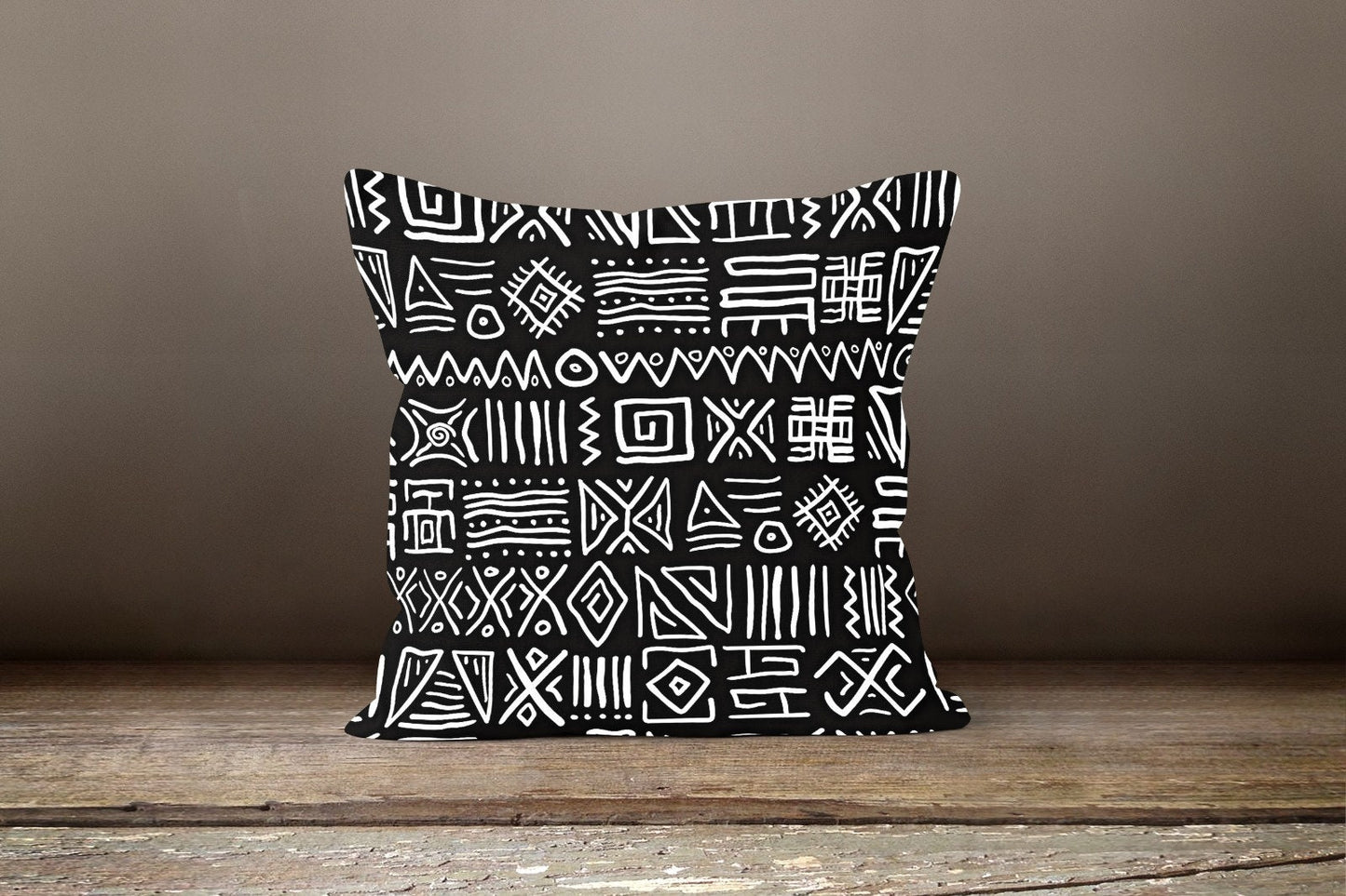 Black & White Geometric Modern Cushion Cover