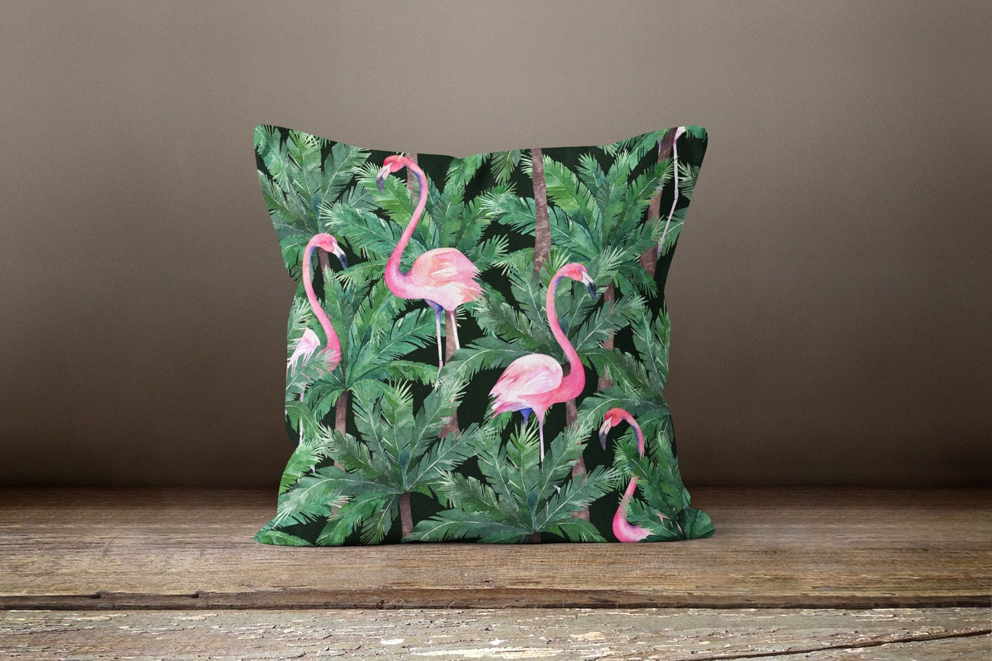 Animal Print Flamingo Cushion Cover Botanical Home Decor