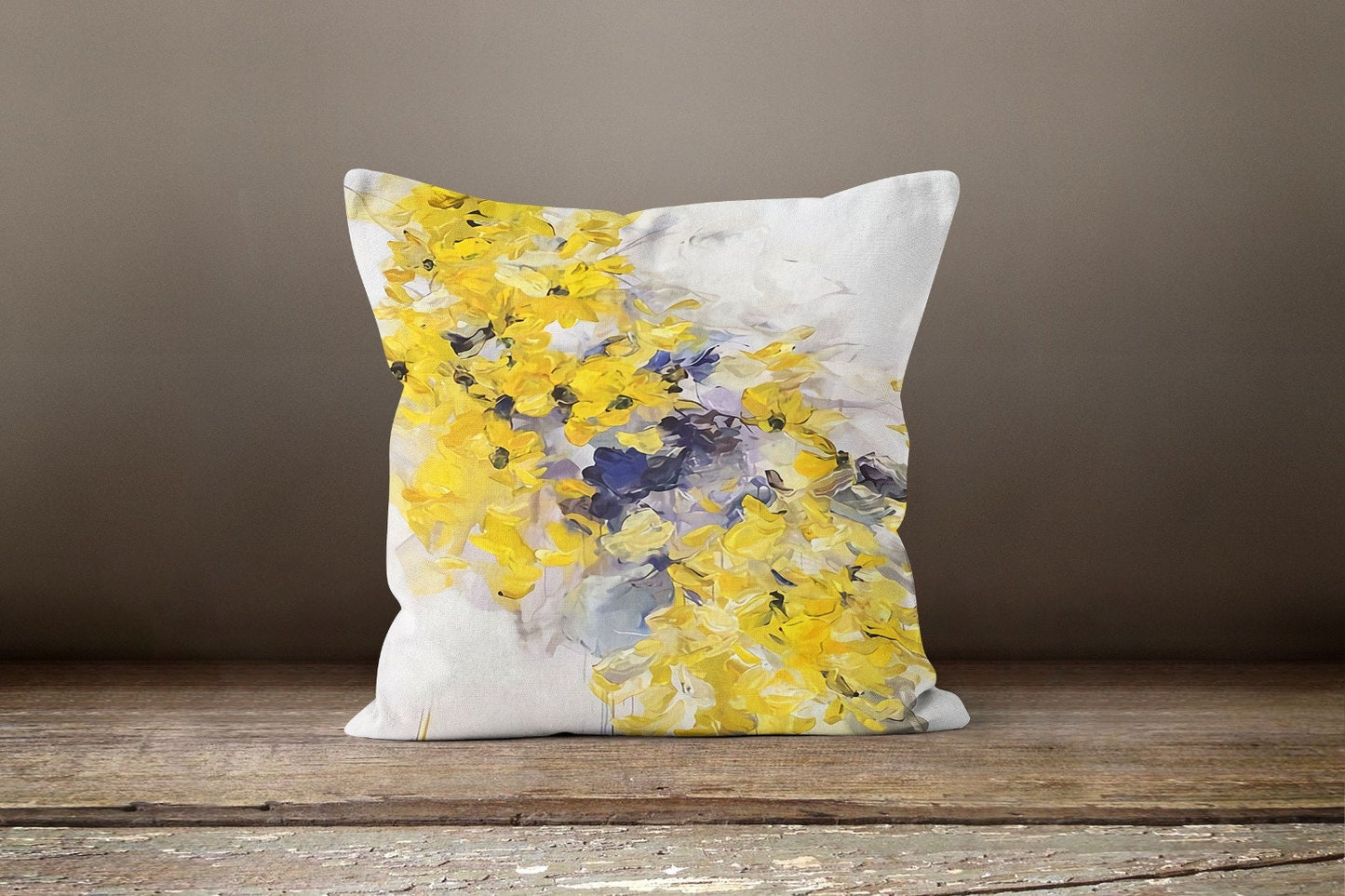 Yellow Flower Decorative Modern Cushion Cover