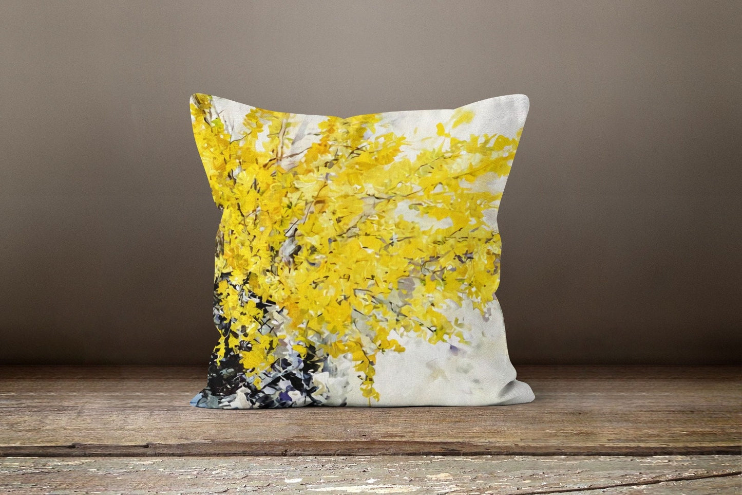 Yellow Flower Decorative Modern Cushion Cover