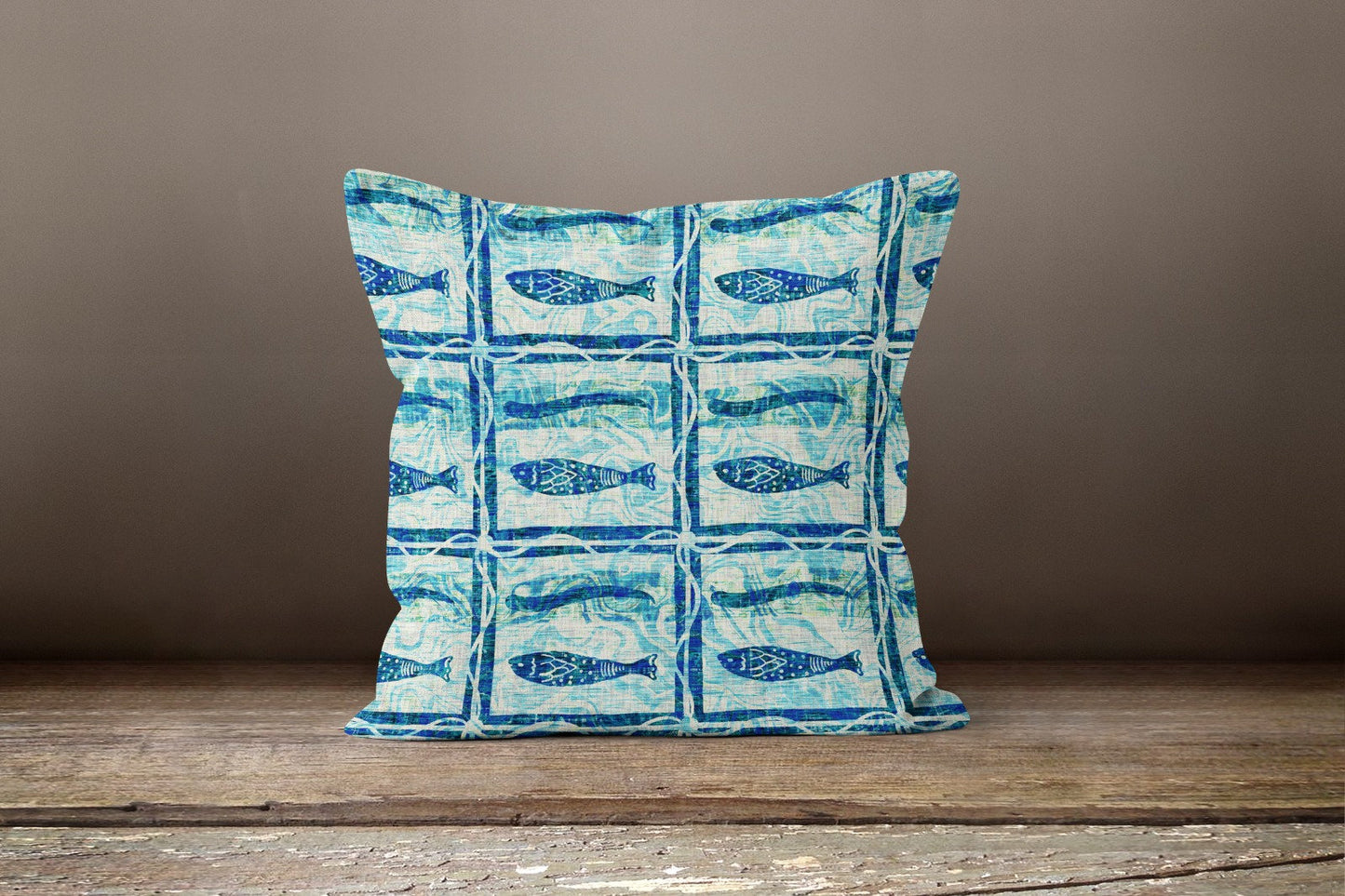 Nautical Seashell Starfish Coral Cushion Cover
