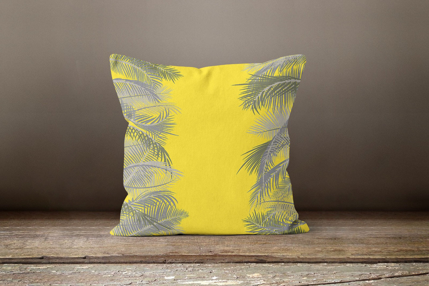 Mustard Grey Geometric Modern Cushion Cover