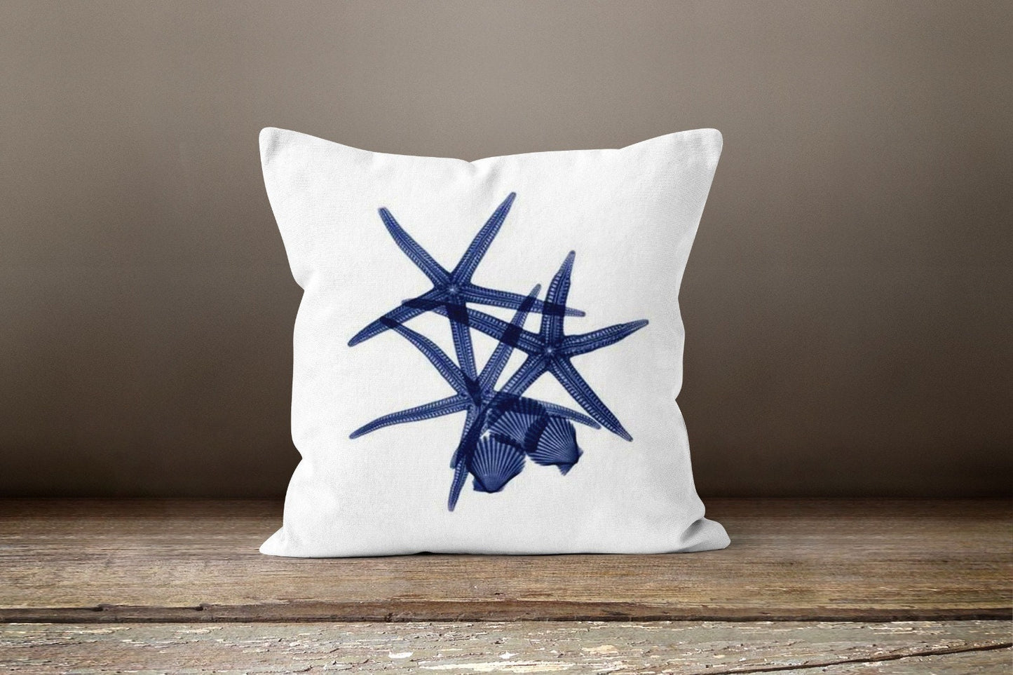 Seastar Nautical Seahorse Beach House Cushion Cover