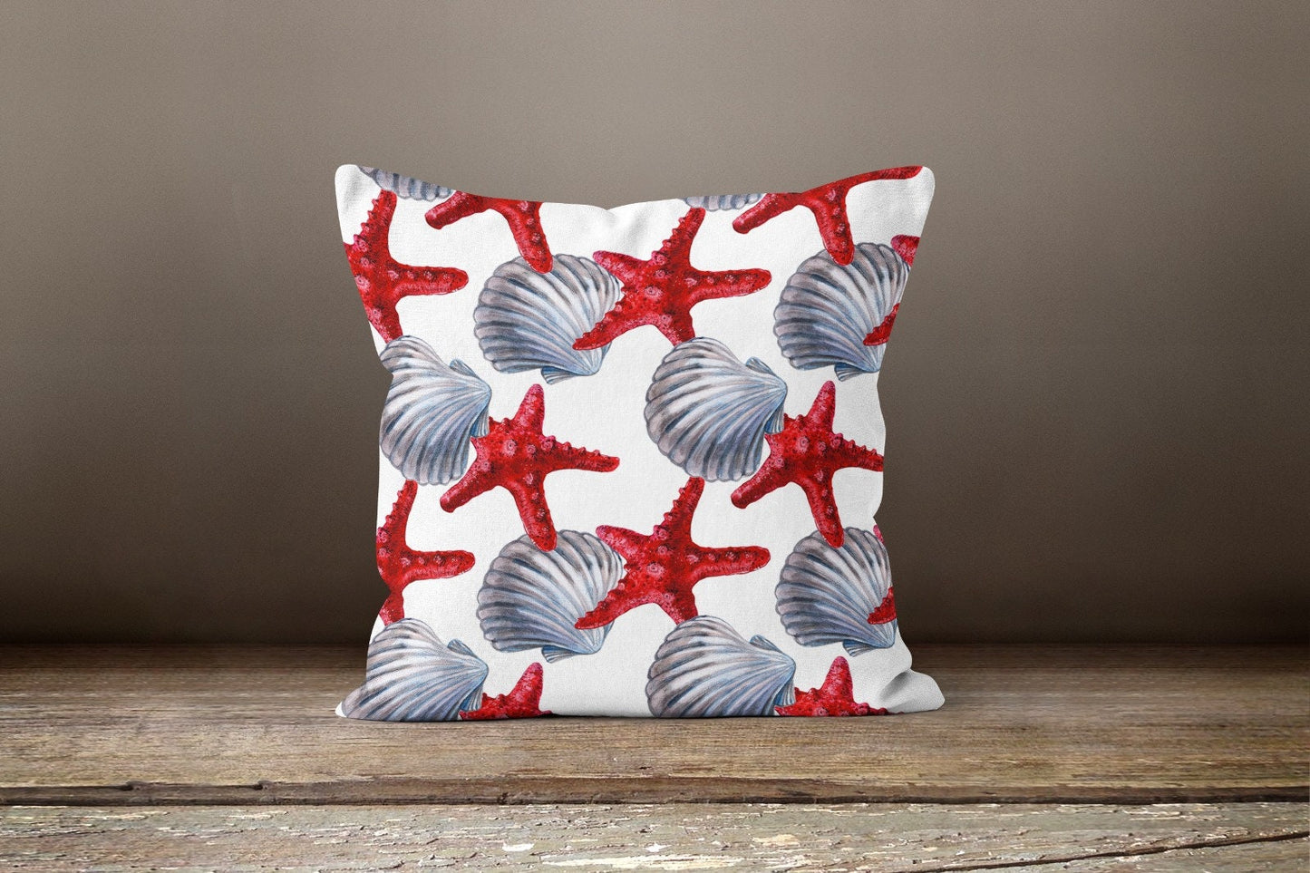 Seastar Nautical Seahorse Beach House Cushion Cover