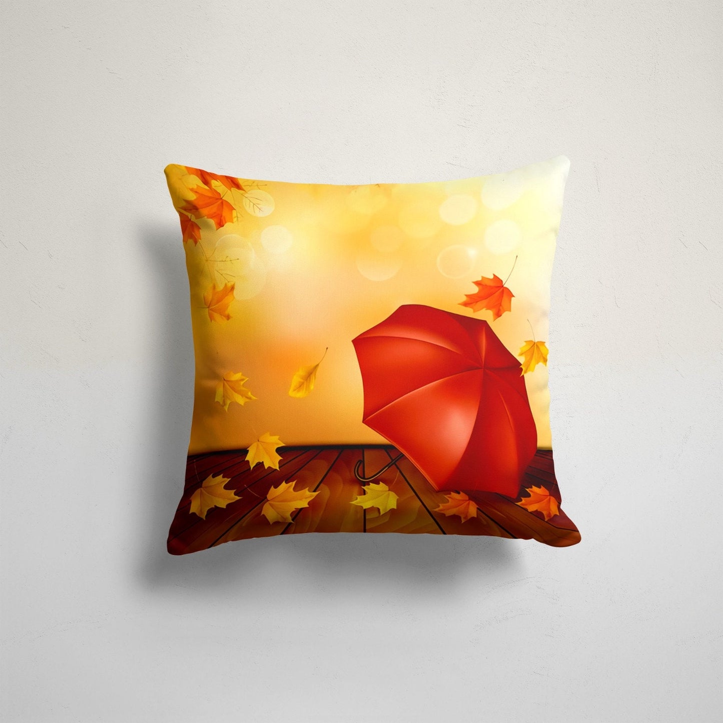Autumn Maple Leaf Cushion Cover Red Orange Cushion Case