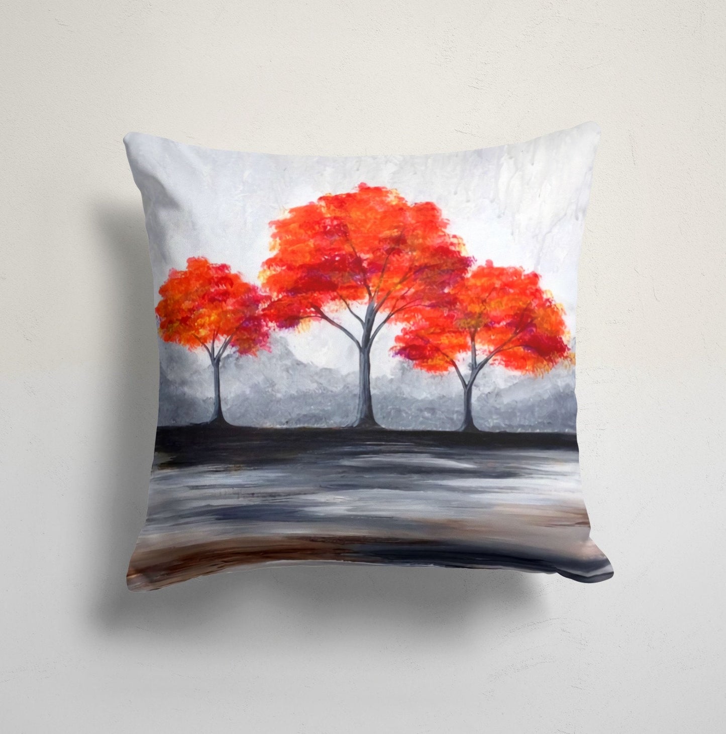 Autumn Maple Leaf Cushion Cover Red Orange Cushion Case