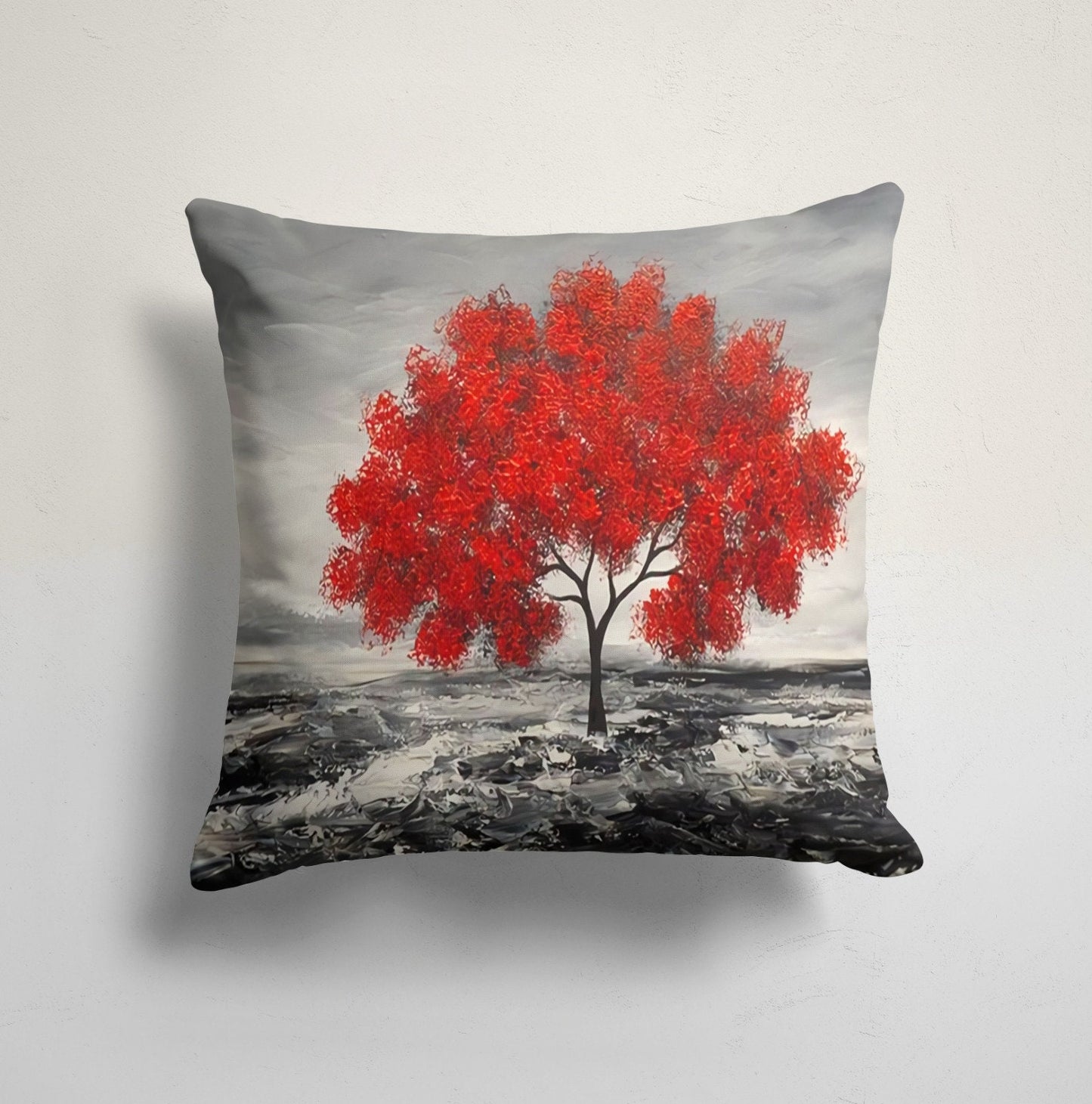 Autumn Maple Leaf Cushion Cover Red Orange Cushion Case