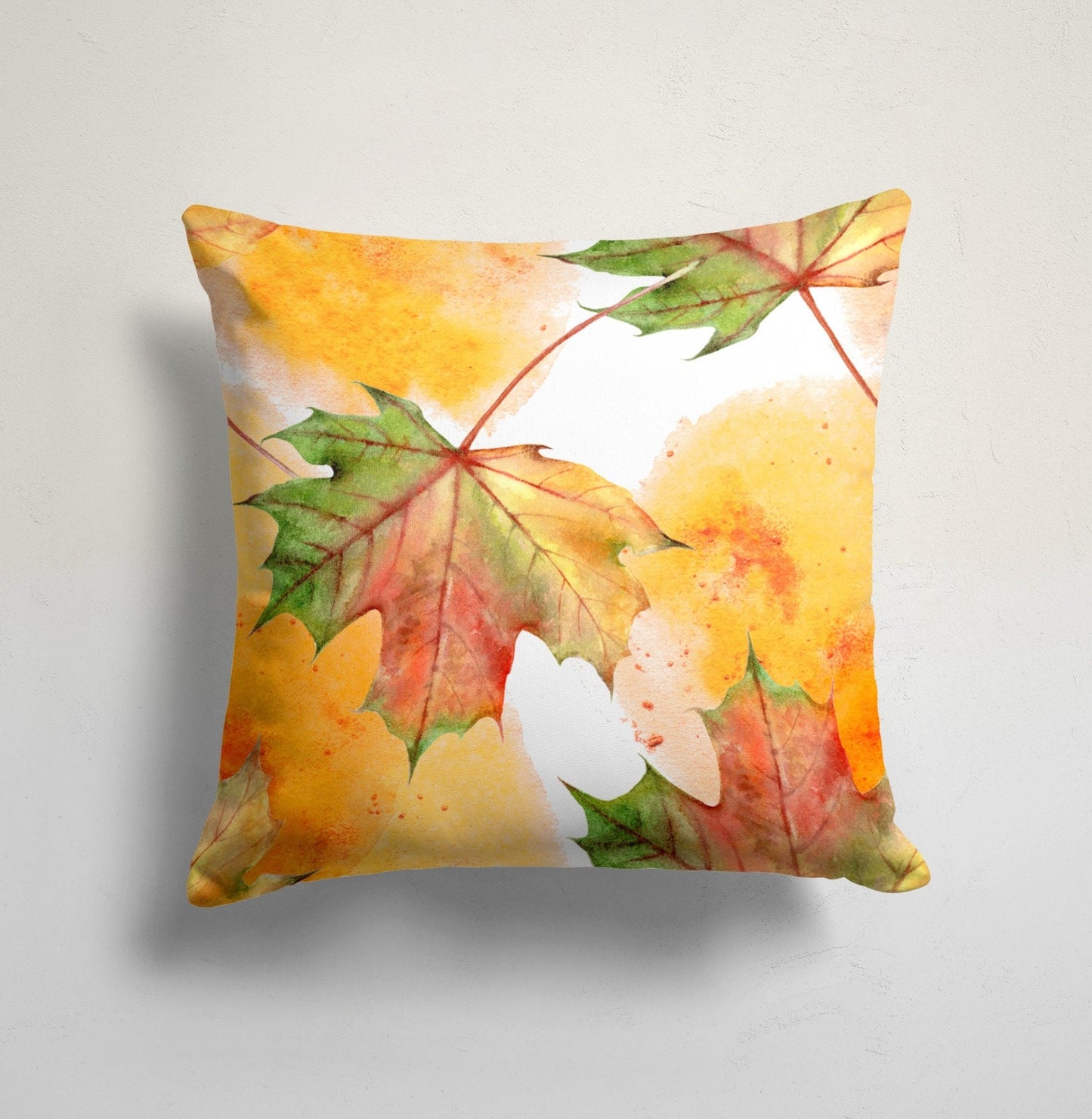 Autumn Maple Leaf Cushion Cover Red Orange Cushion Case