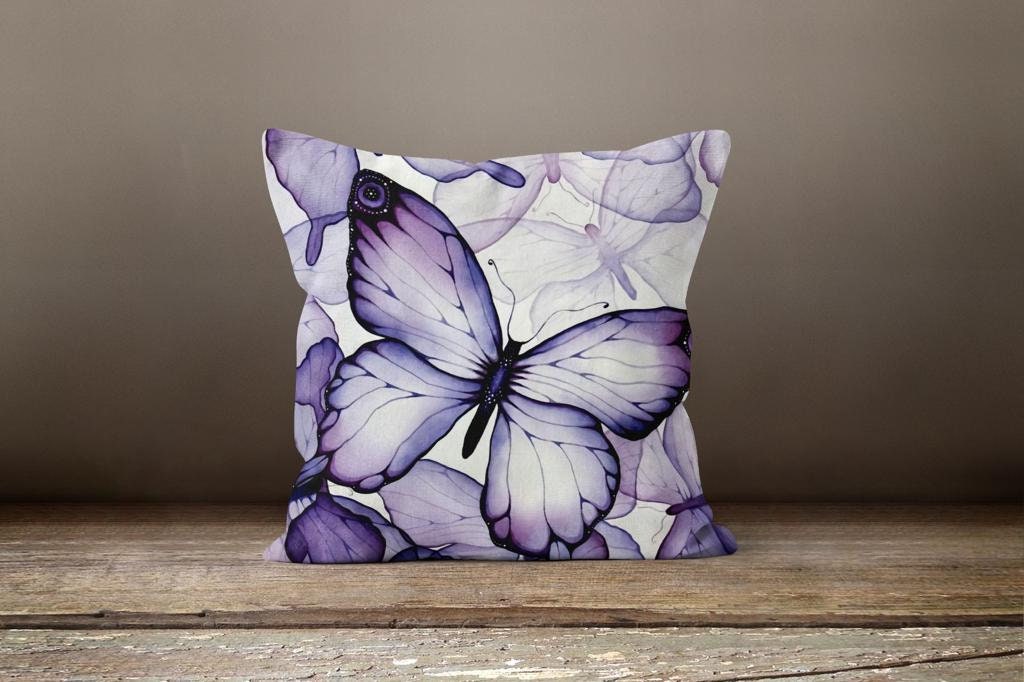 Colourful Butterfly Multicolour Decorative Cushion Cover