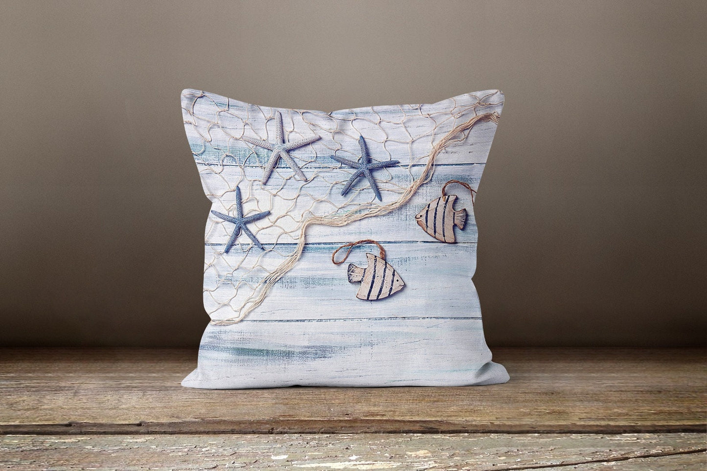 Nautical Sea Creature Coastal Cushion Cover