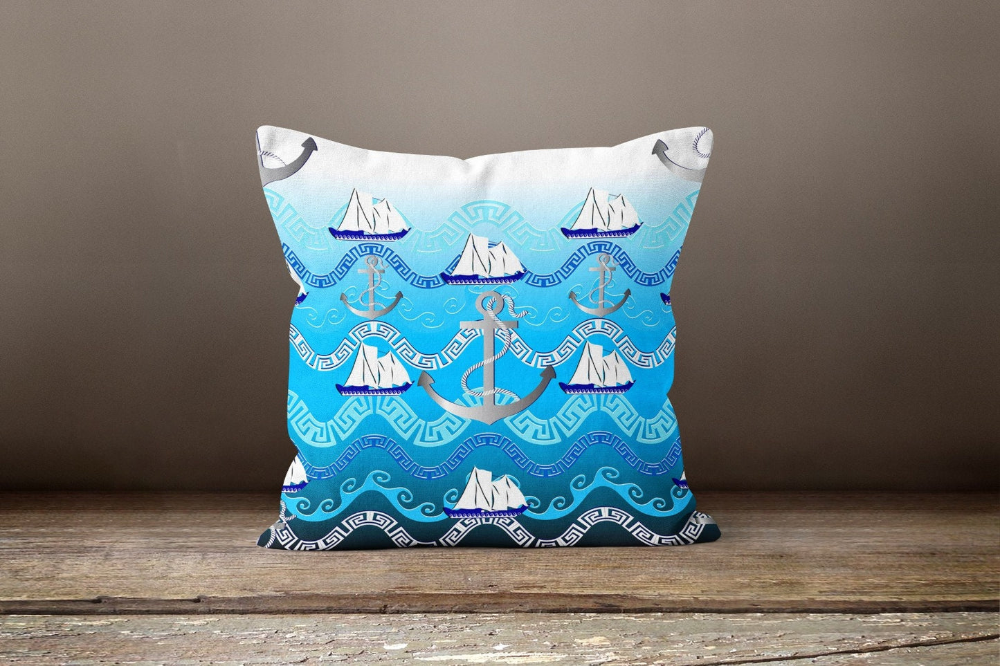 Nautical Sea Creature Coastal Cushion Cover