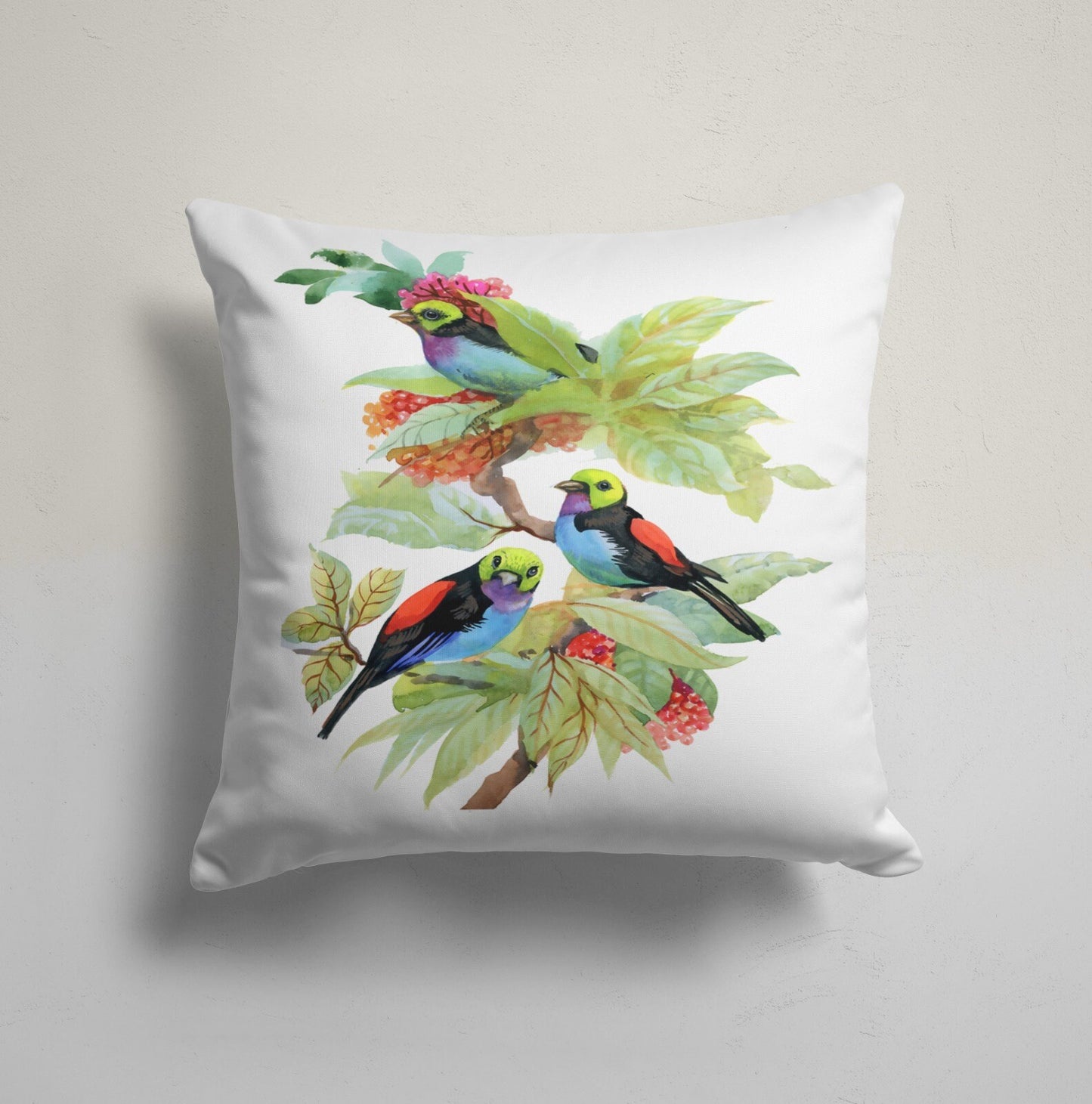 Minimalist Floral Nature Cushion Cover, Bold Floral Jungle Vibes