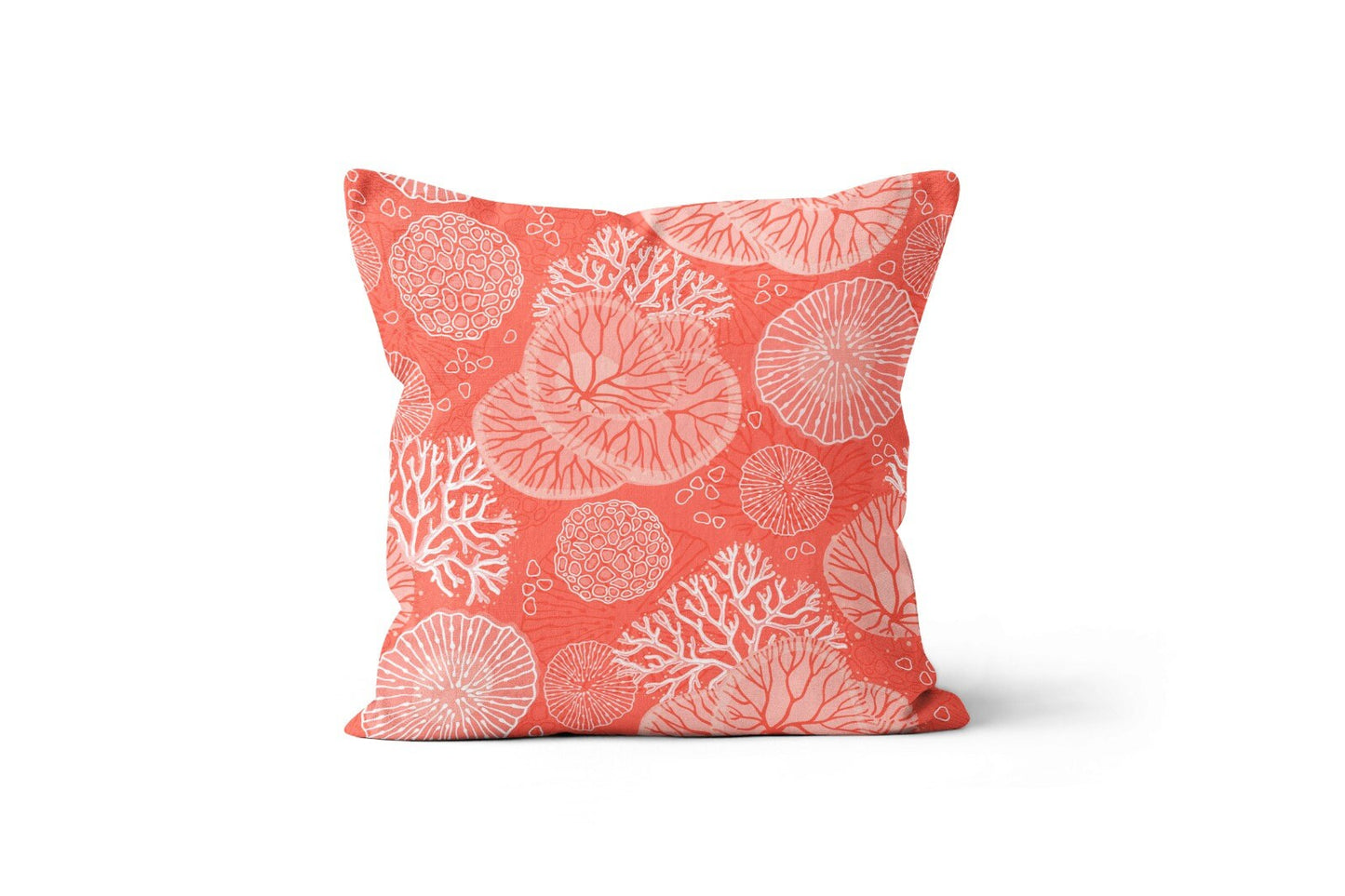 Marine Coastal Terracotta Coral Beach Cushion Cover