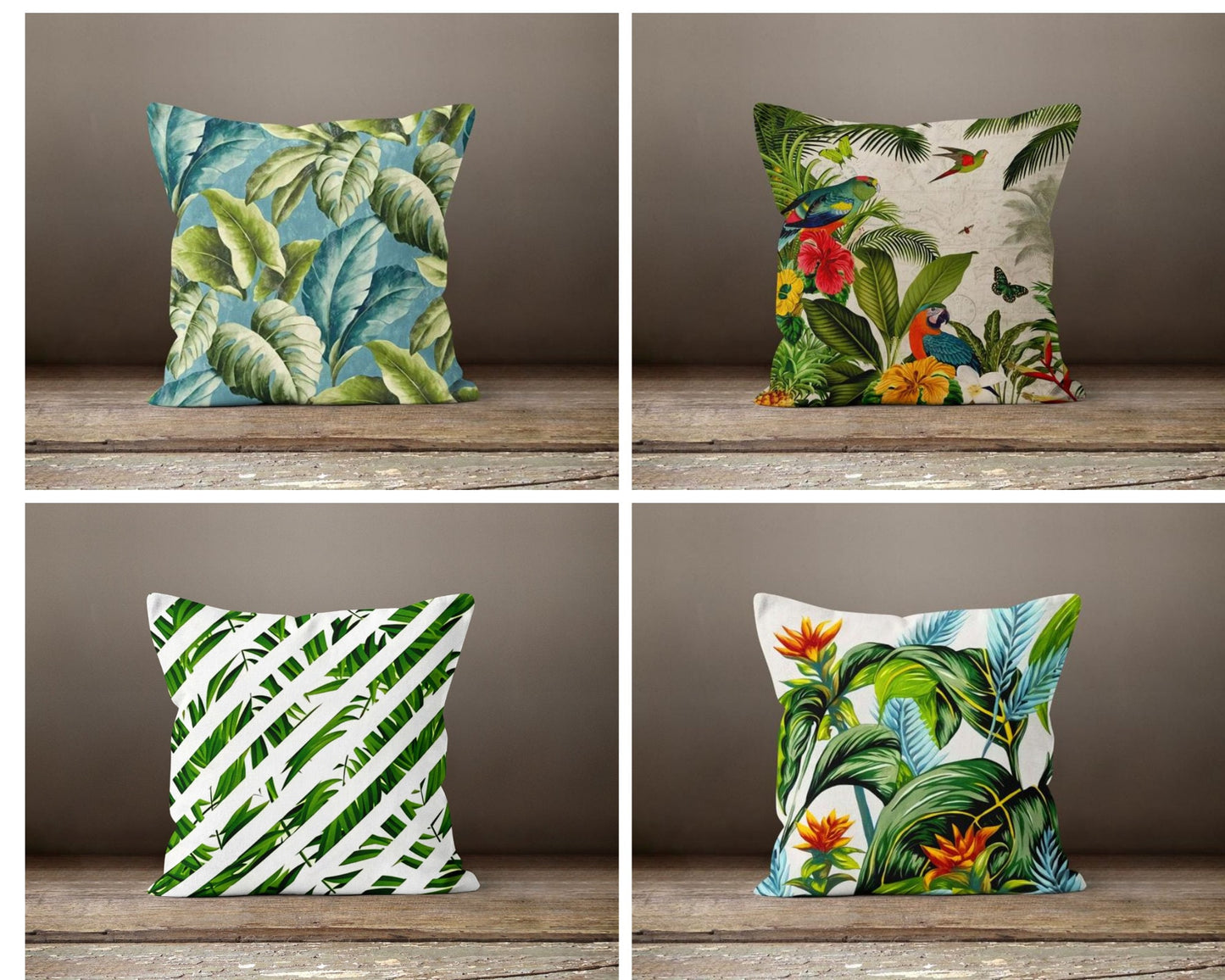 Wild Life Jungle Exotic Flower Amazon Cushion Cover